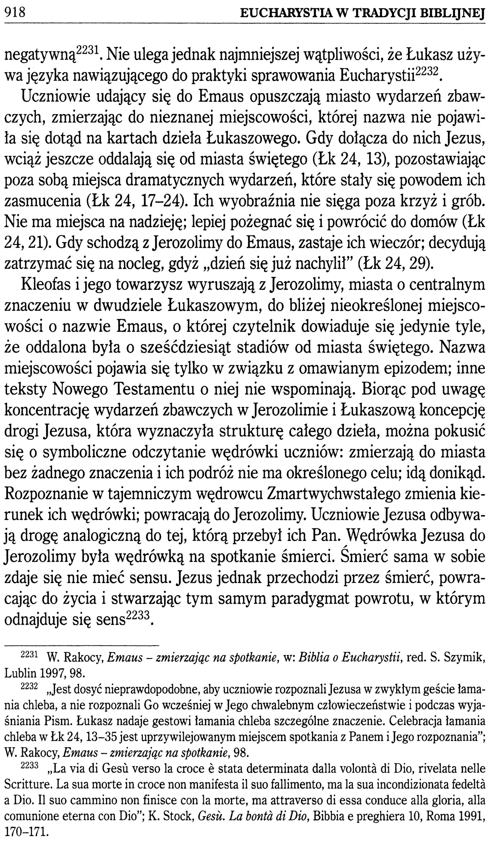 Eucharystia w Tradycji Biblijnej ks. Mariusz Rosiek