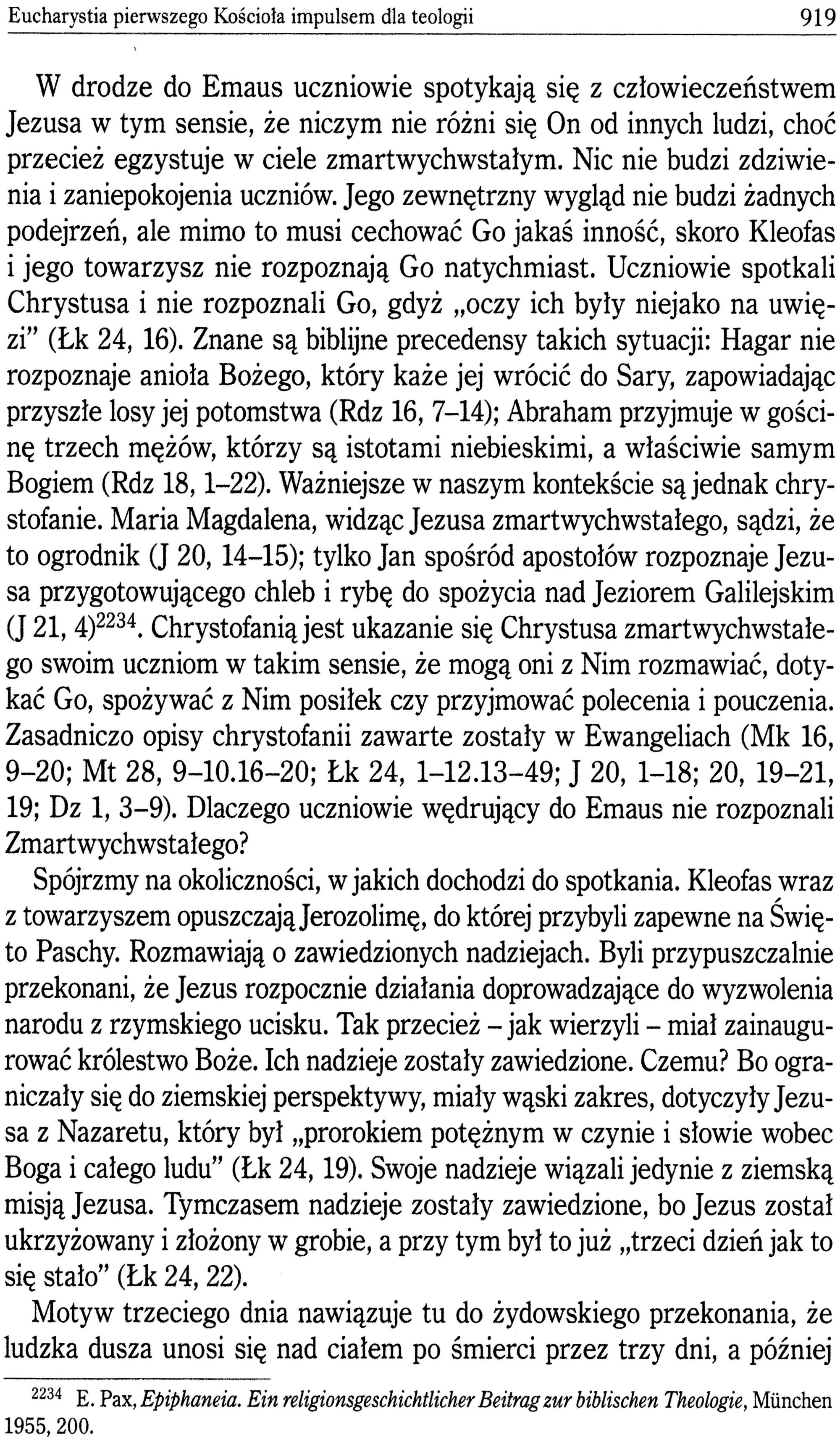 Eucharystia w Tradycji Biblijnej ks. Mariusz Rosiek