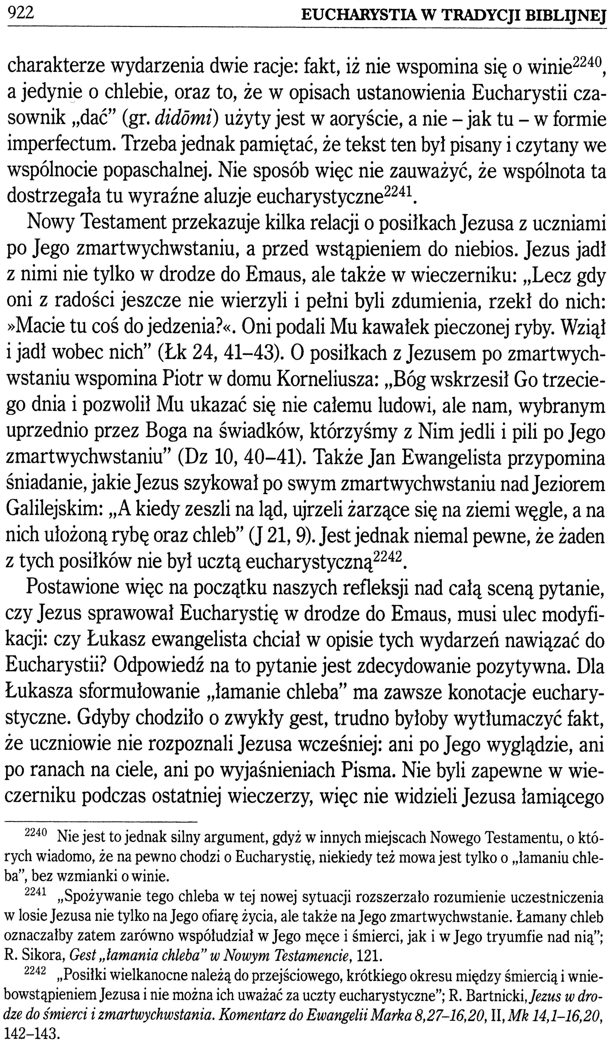 Eucharystia w Tradycji Biblijnej ks. Mariusz Rosiek