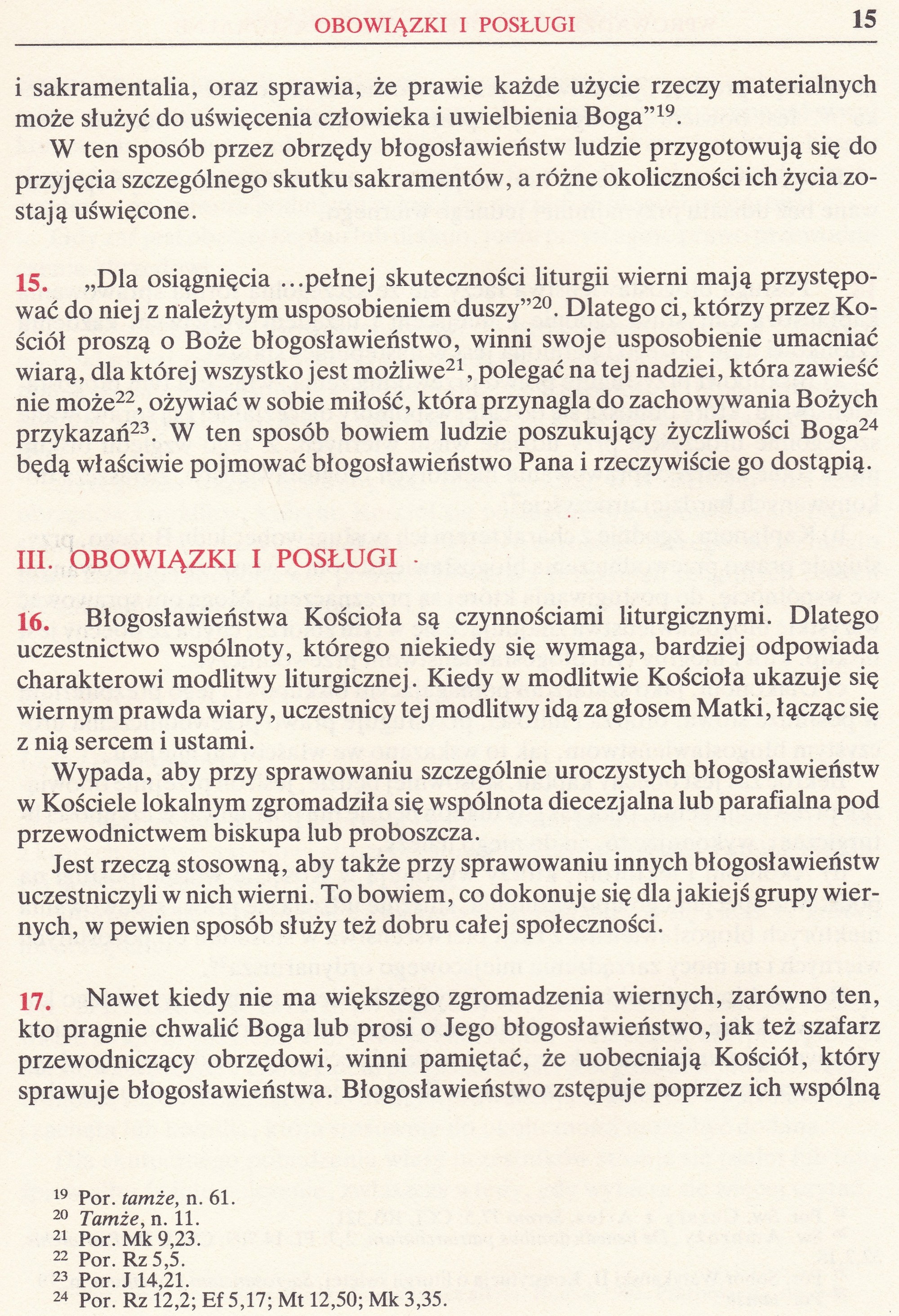 Obrzędy Błogosławieństw