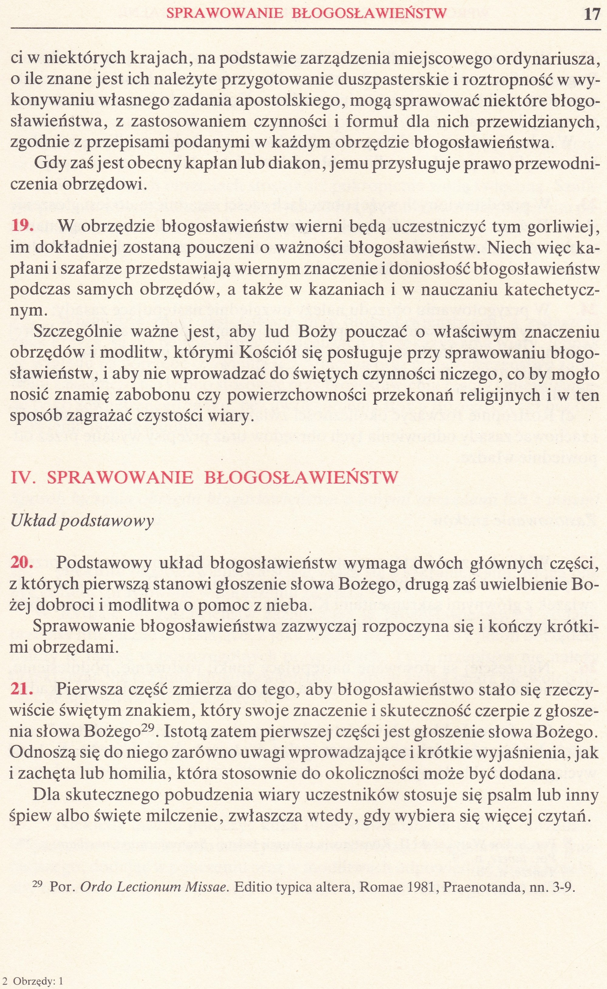 Obrzędy Błogosławieństw