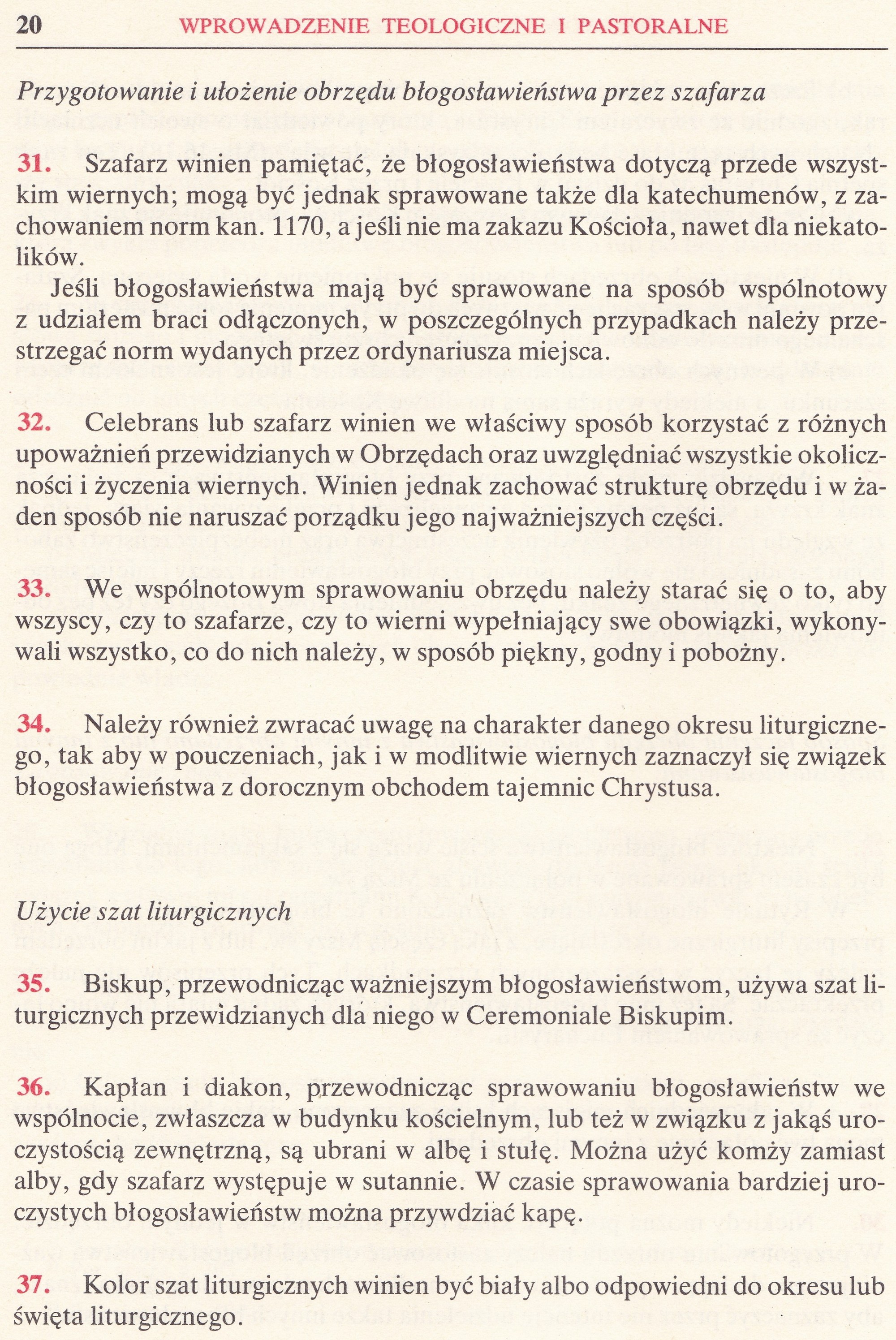 Obrzędy Błogosławieństw