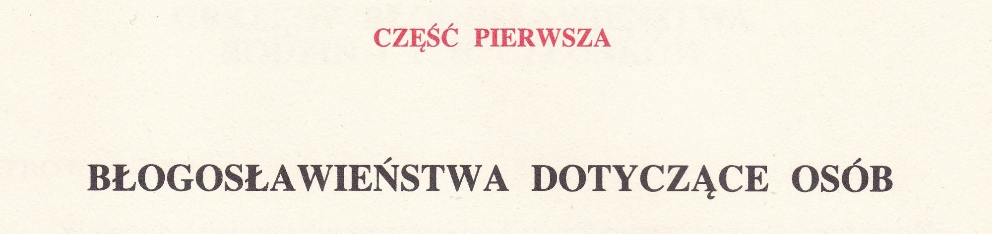 Obrzędy Błogosławieństw