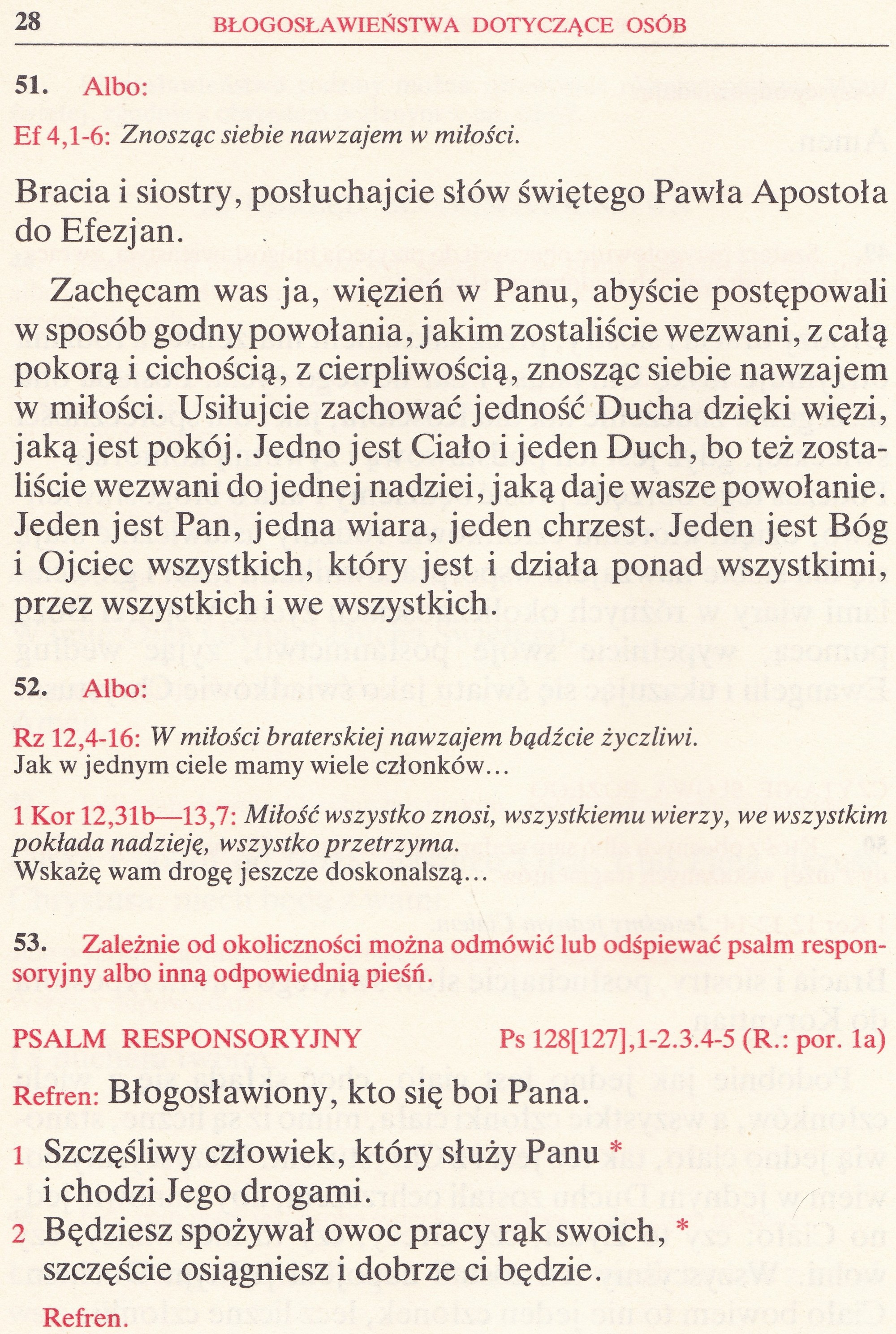Obrzędy Błogosławieństw