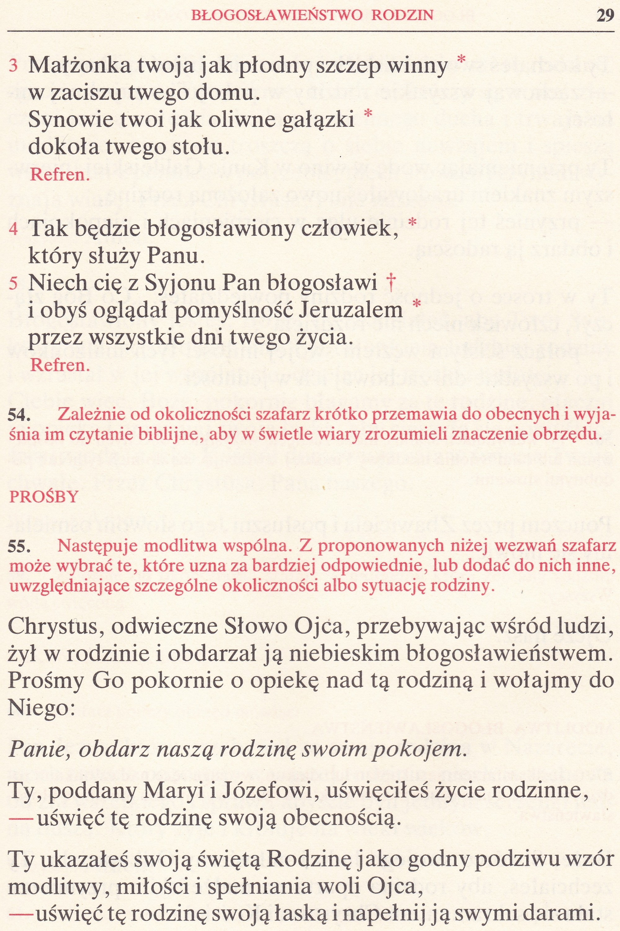 Obrzędy Błogosławieństw