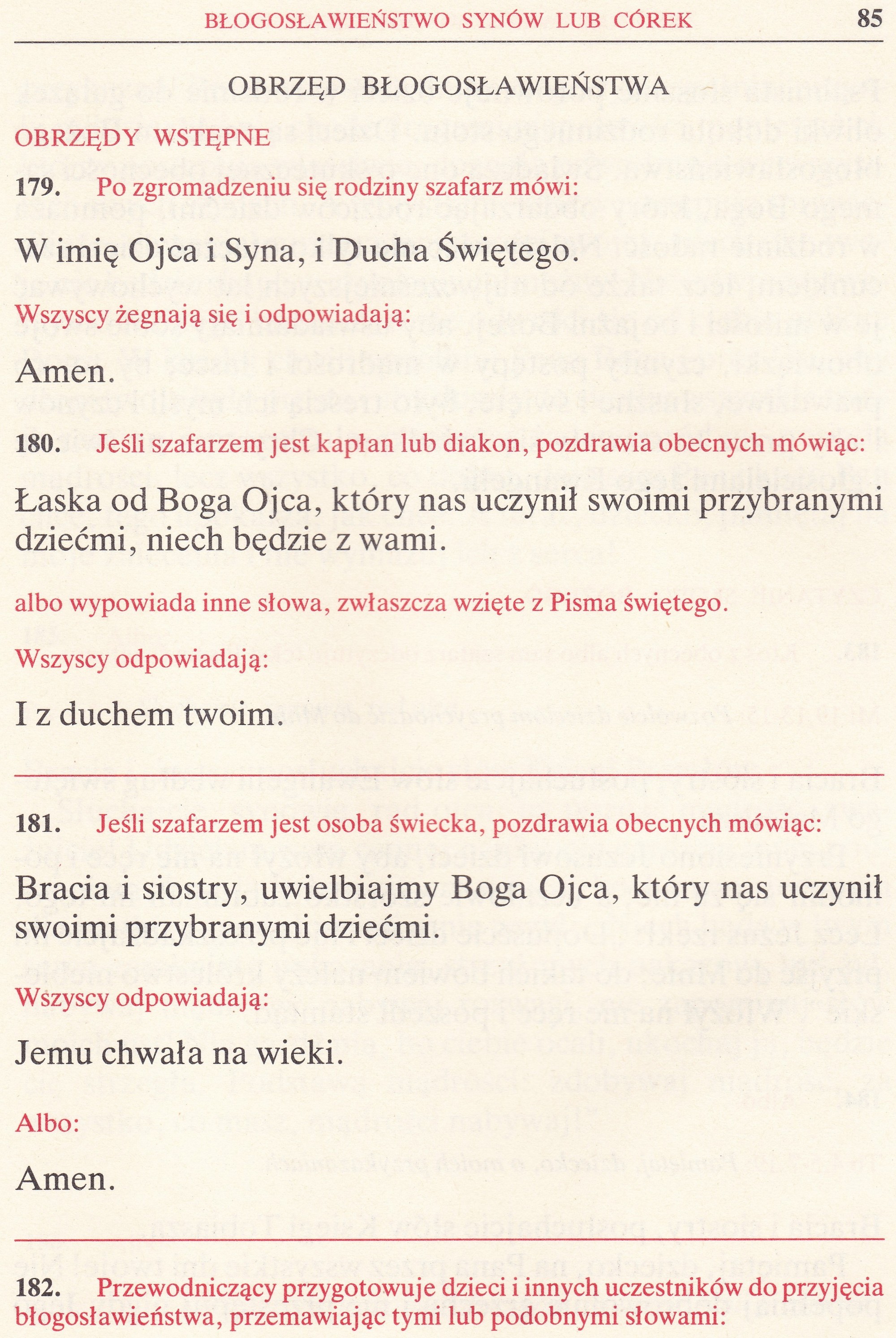 Obrzędy Błogosławieństw