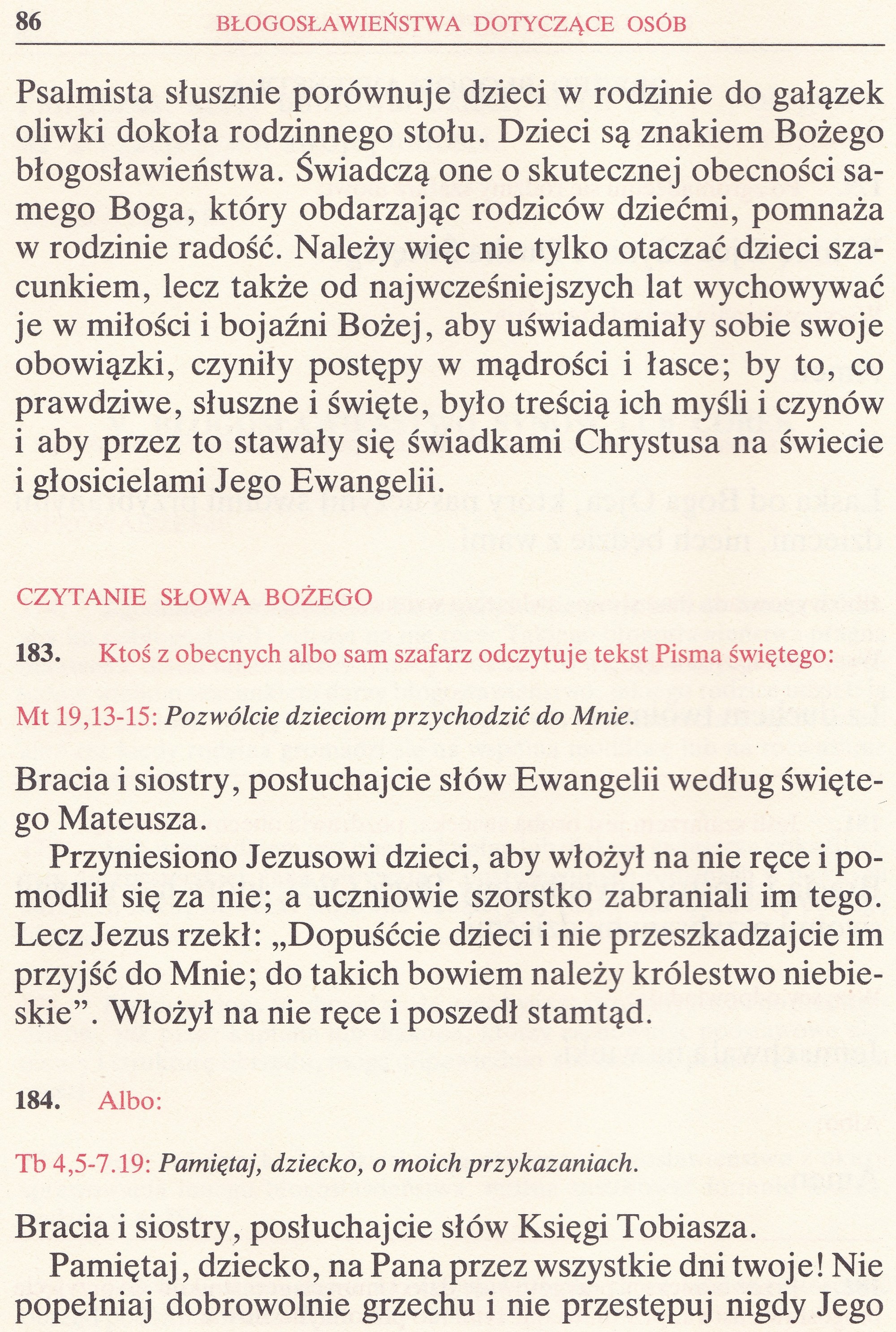 Obrzędy Błogosławieństw