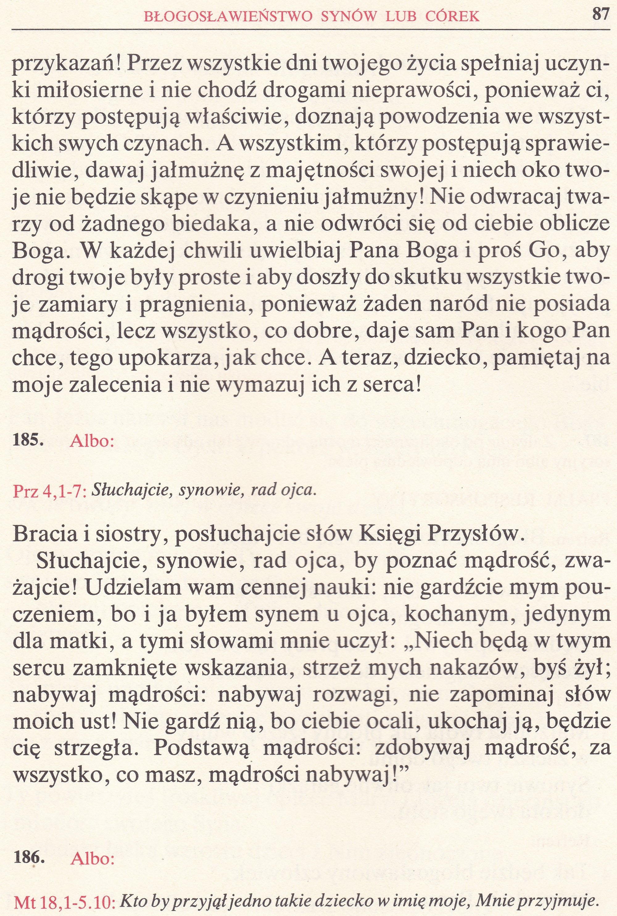 Obrzędy Błogosławieństw