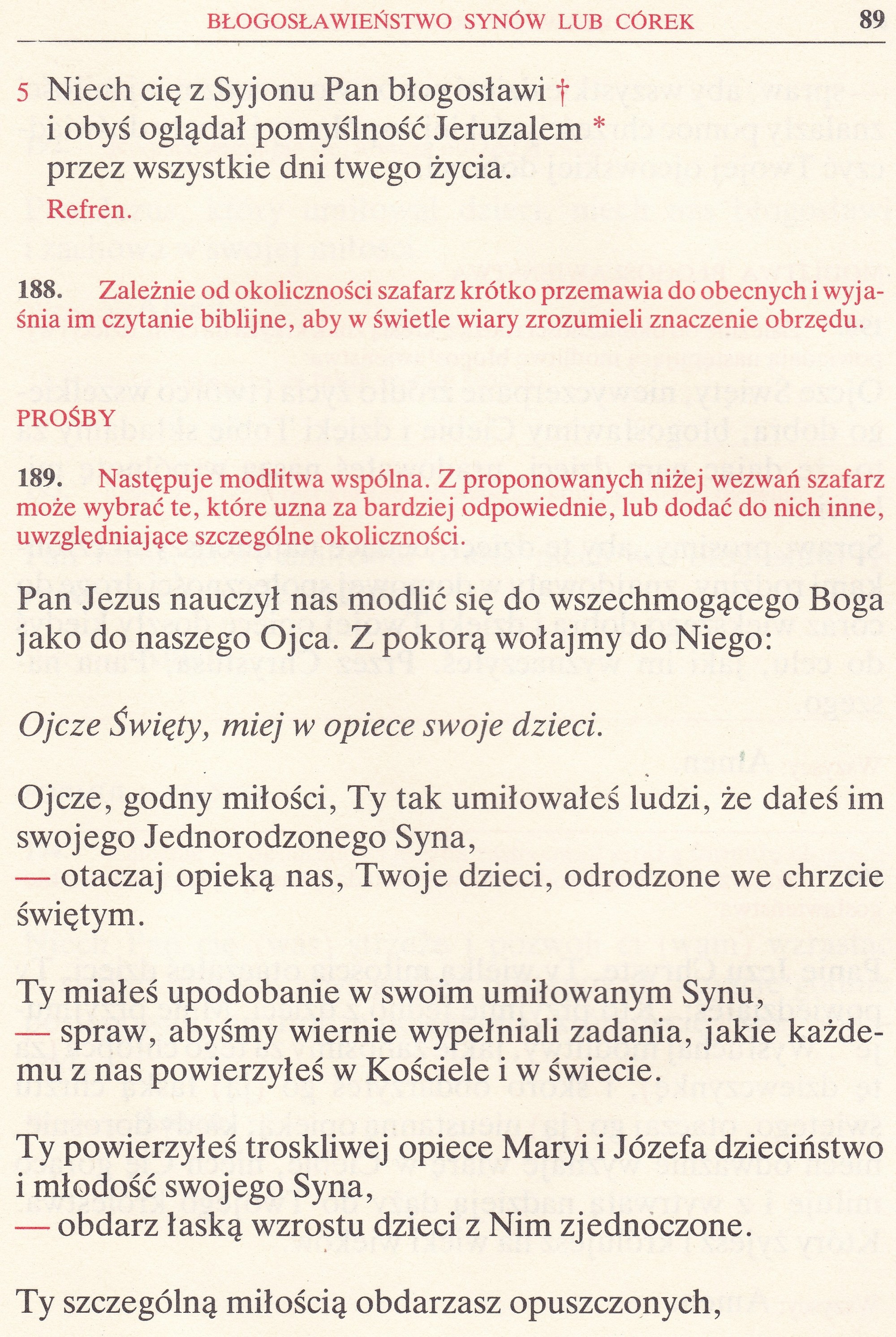 Obrzędy Błogosławieństw