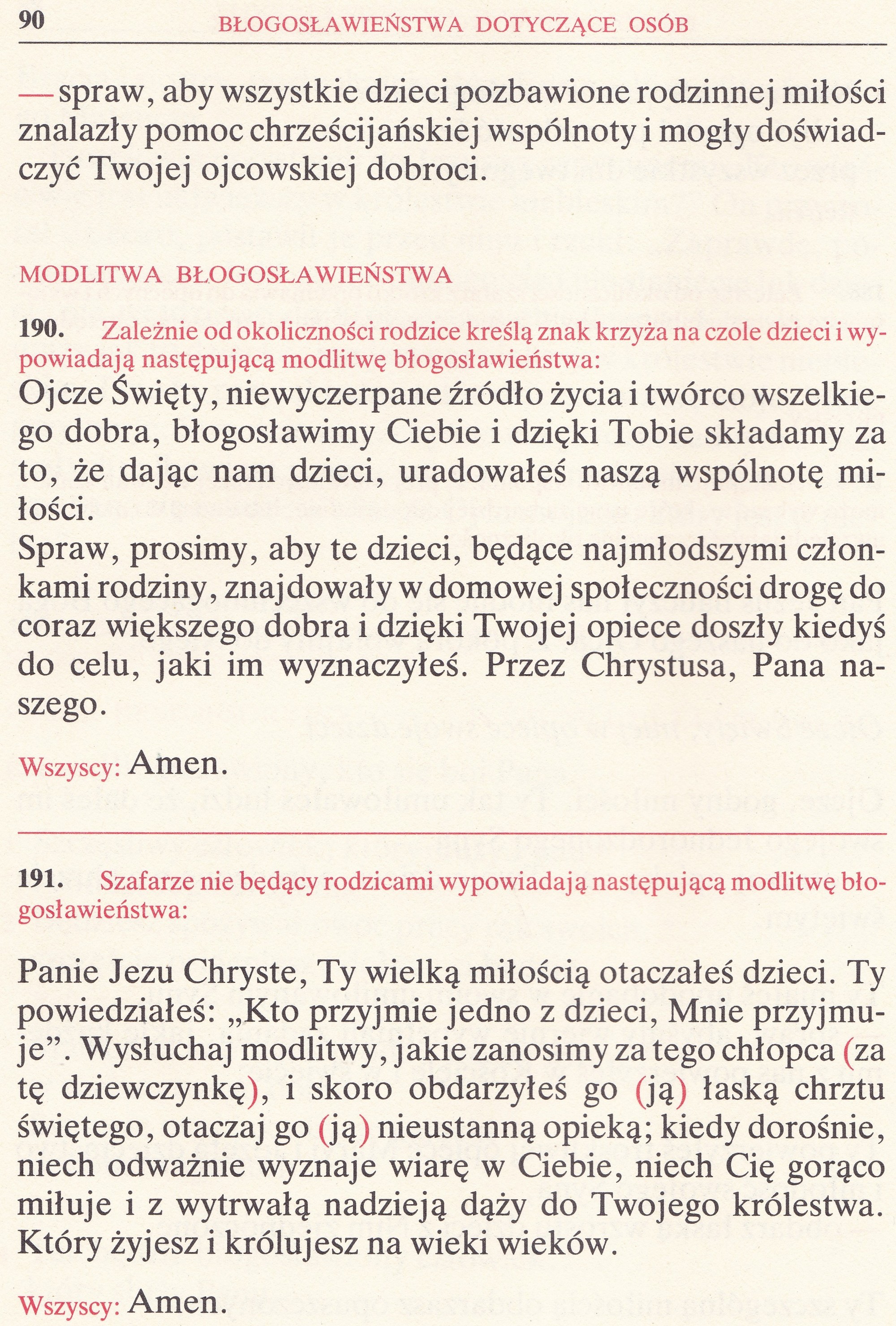 Obrzędy Błogosławieństw