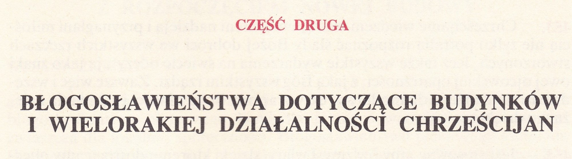 Obrzędy Błogosławieństw