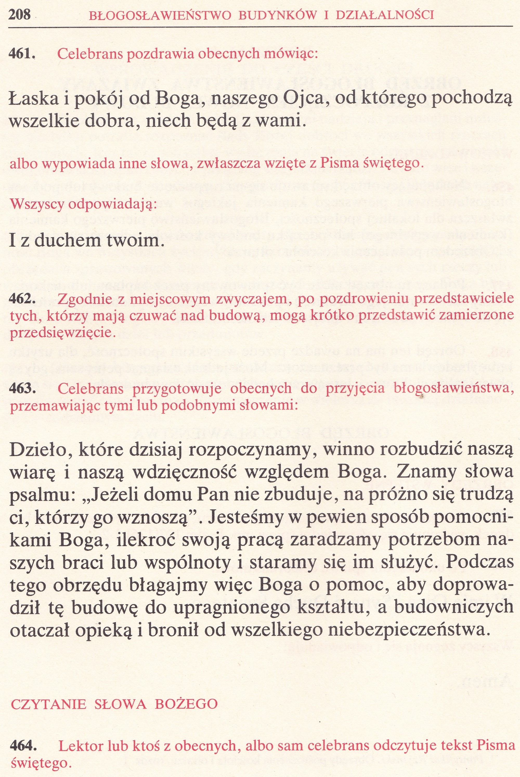 Obrzędy Błogosławieństw