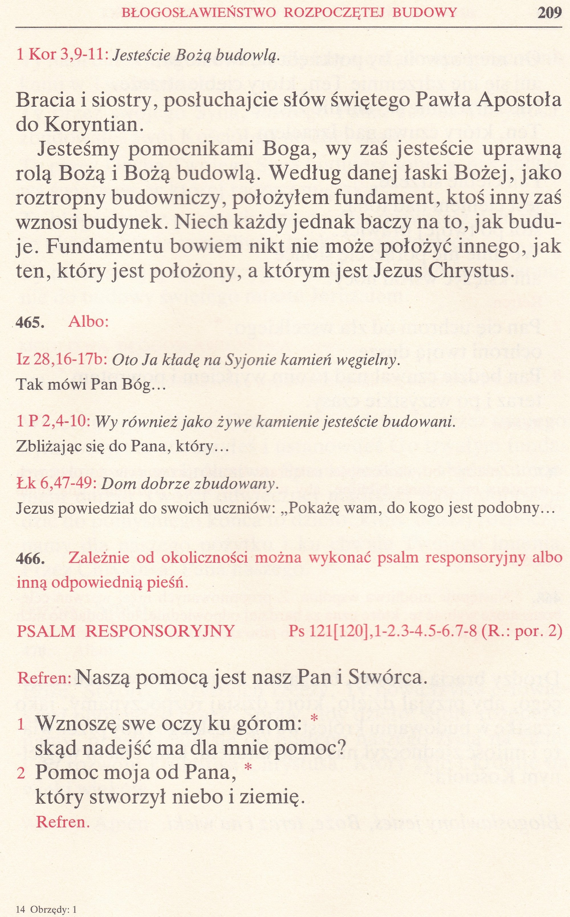 Obrzędy Błogosławieństw