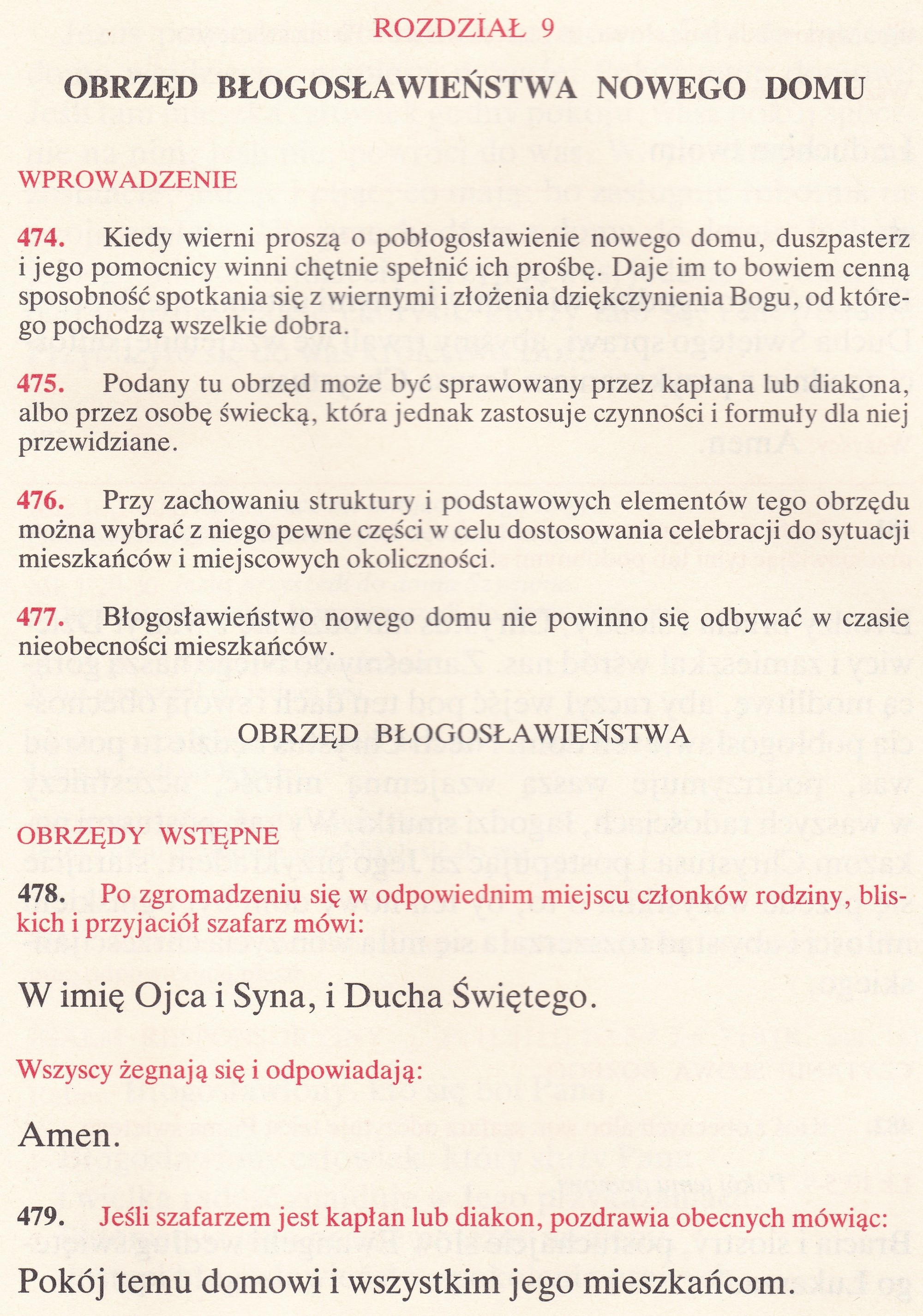 Obrzędy Błogosławieństw
