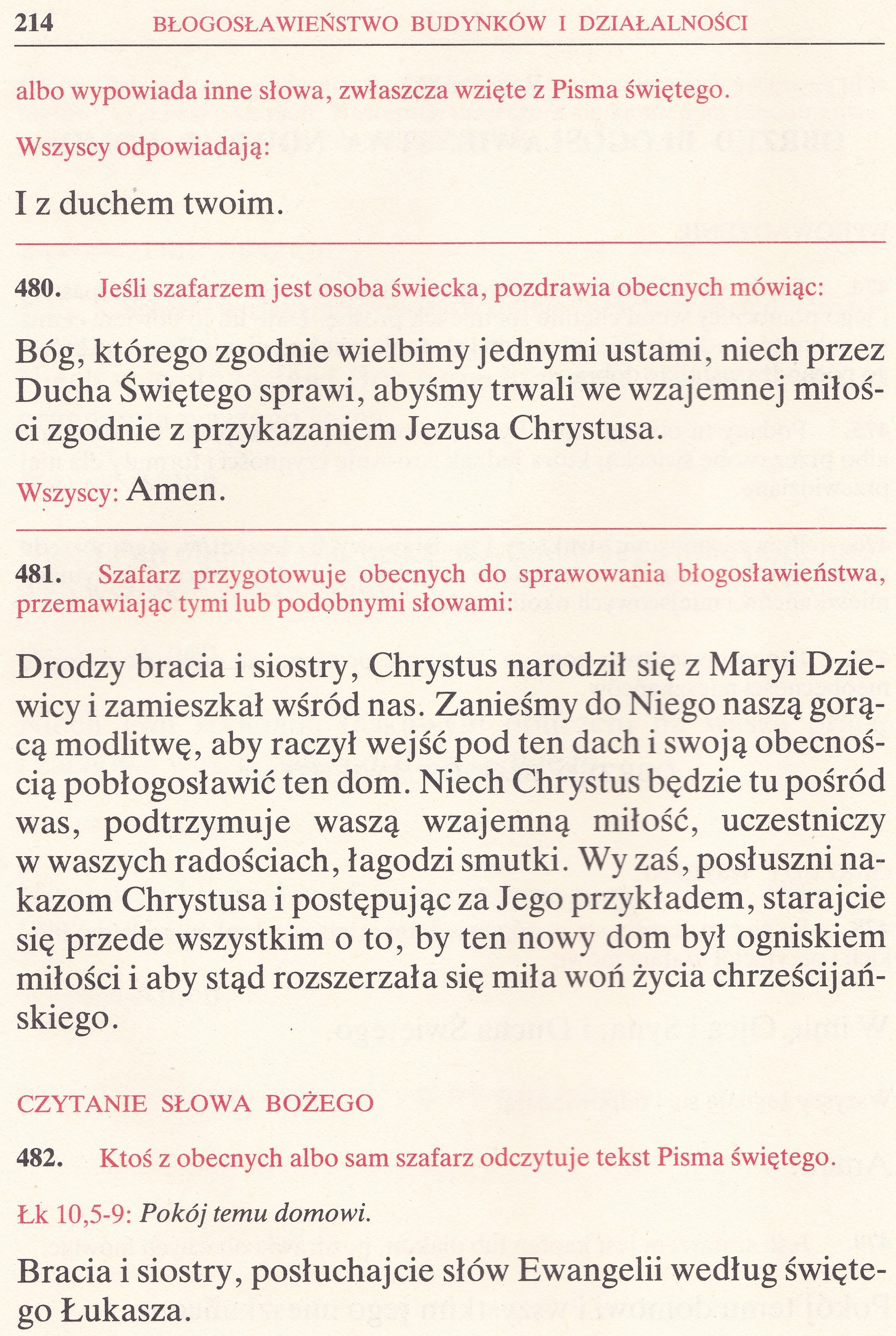 Obrzędy Błogosławieństw