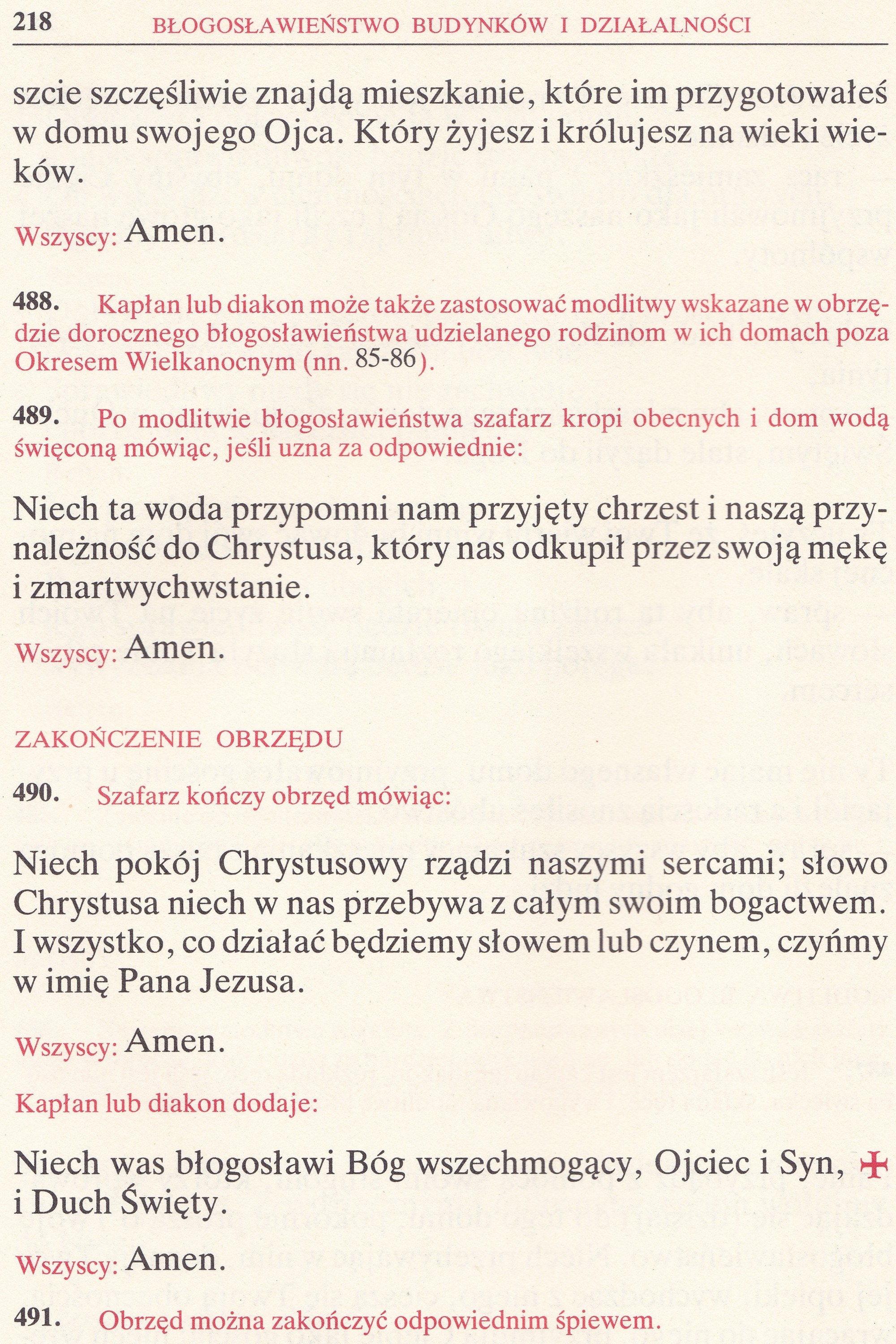 Obrzędy Błogosławieństw