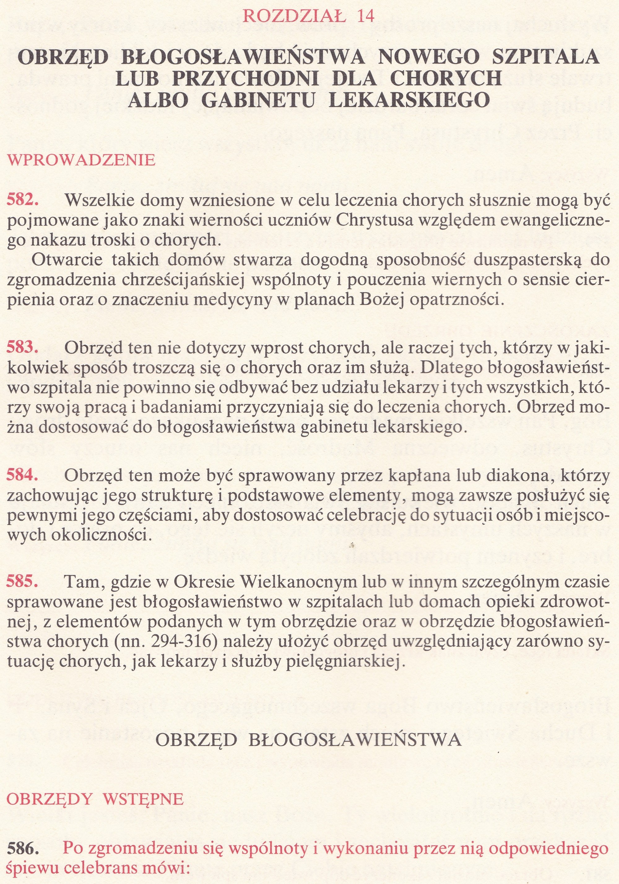 Obrzędy Błogosławieństw