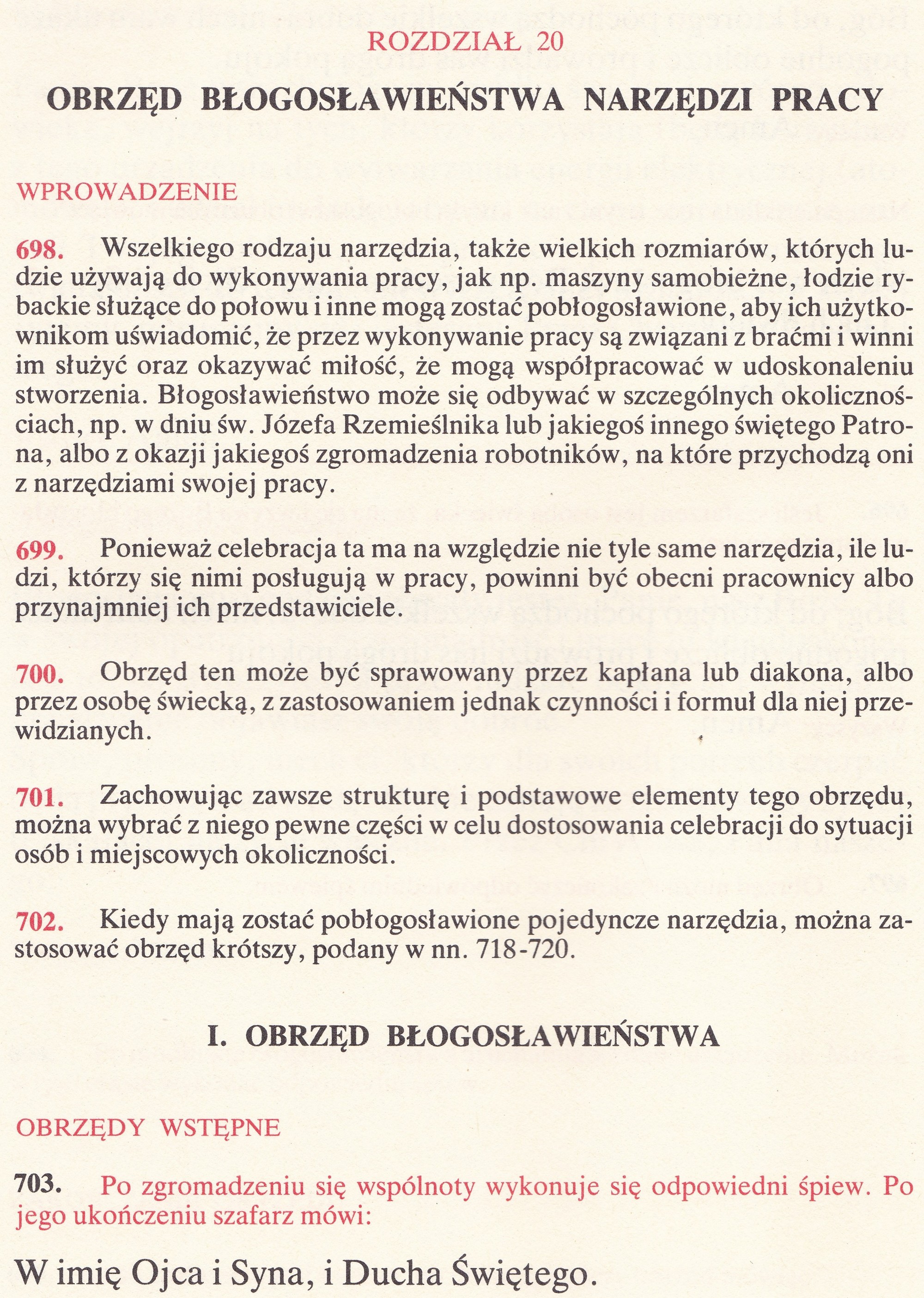 Obrzędy Błogosławieństw