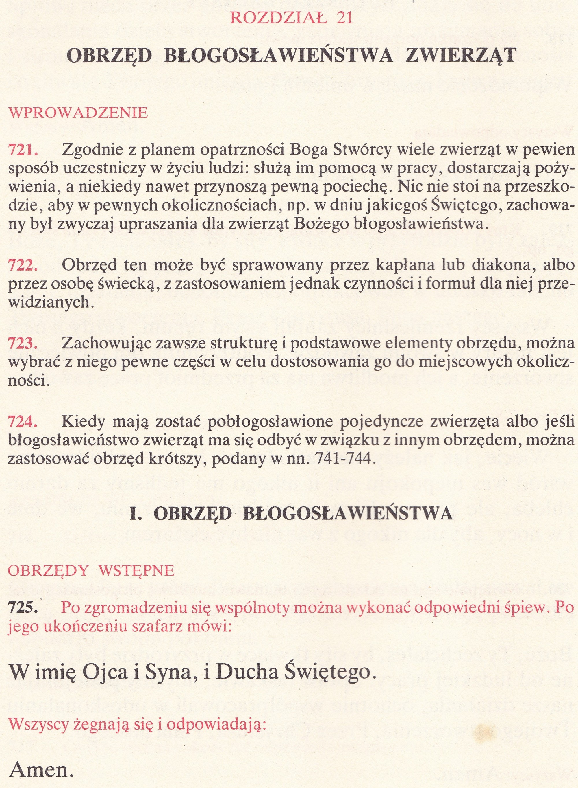 Obrzędy Błogosławieństw