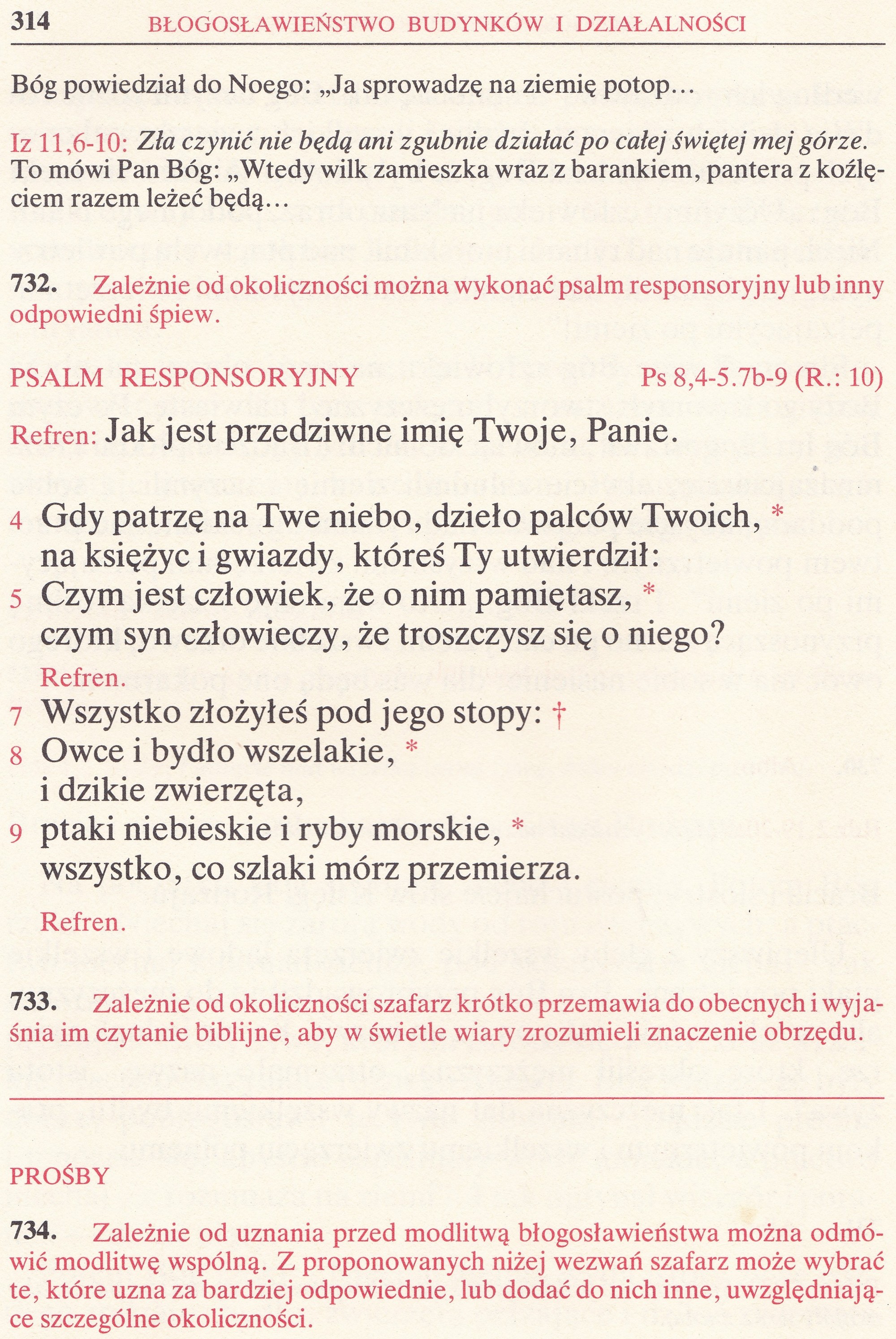 Obrzędy Błogosławieństw