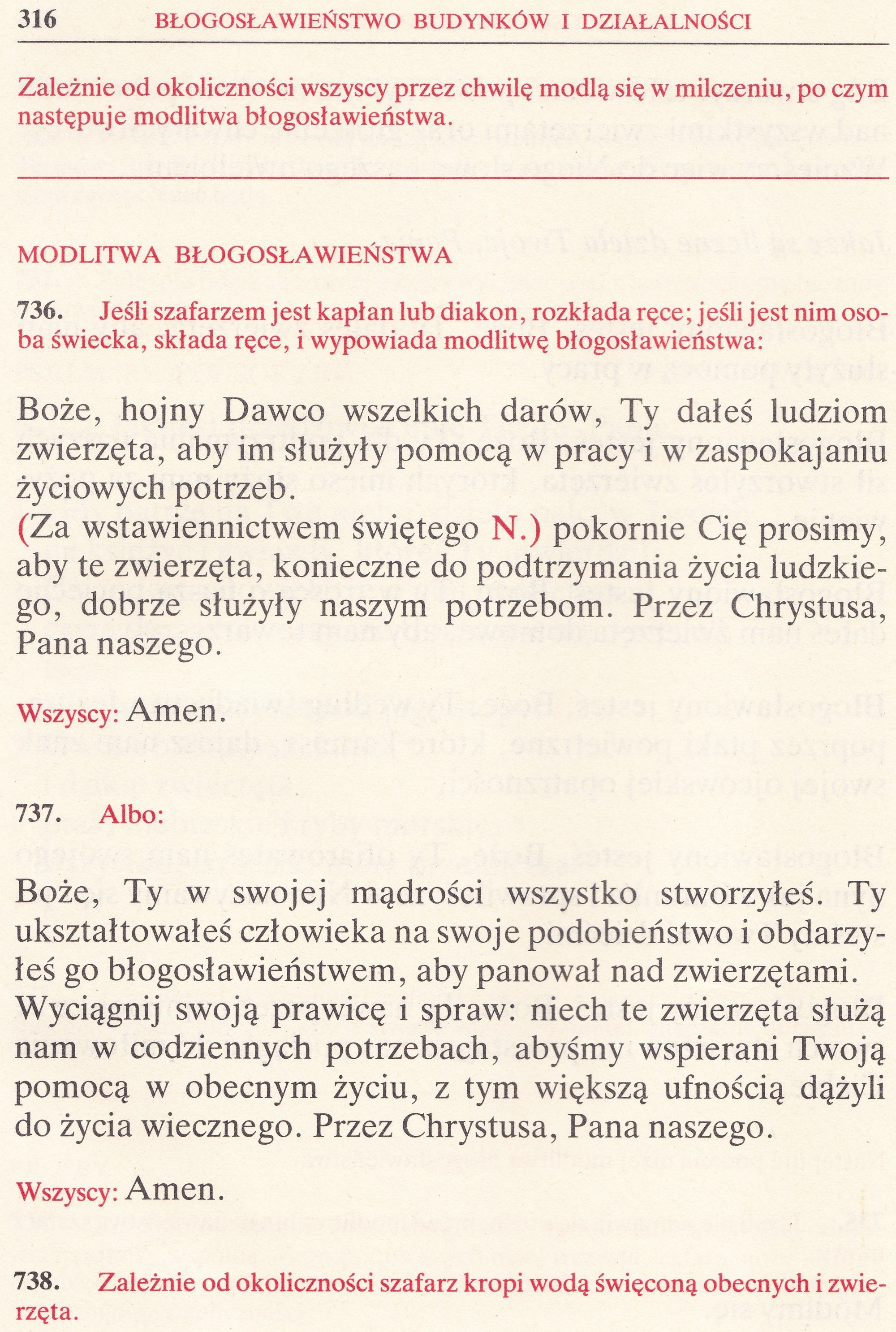 Obrzędy Błogosławieństw