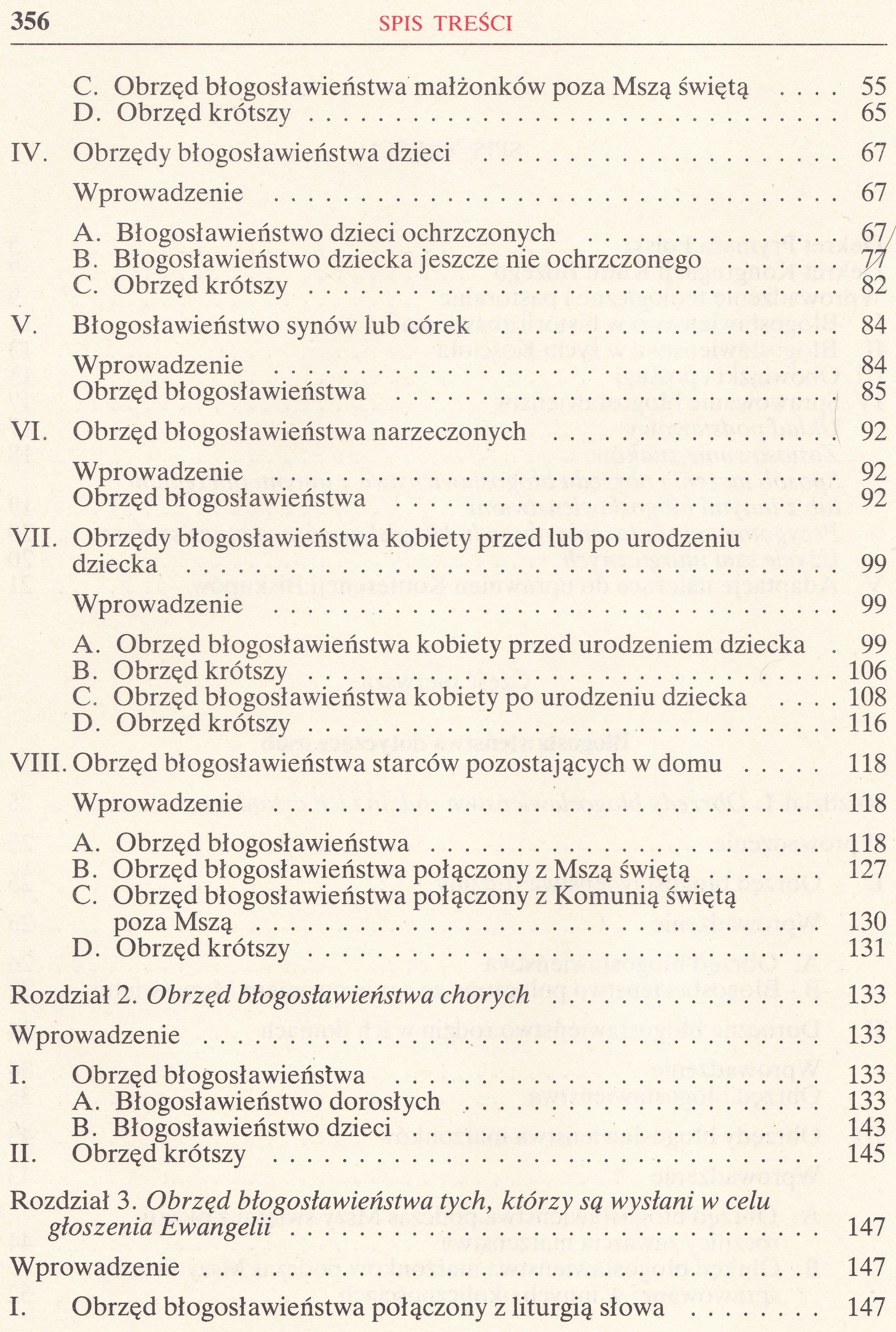 Obrzędy Błogosławieństw