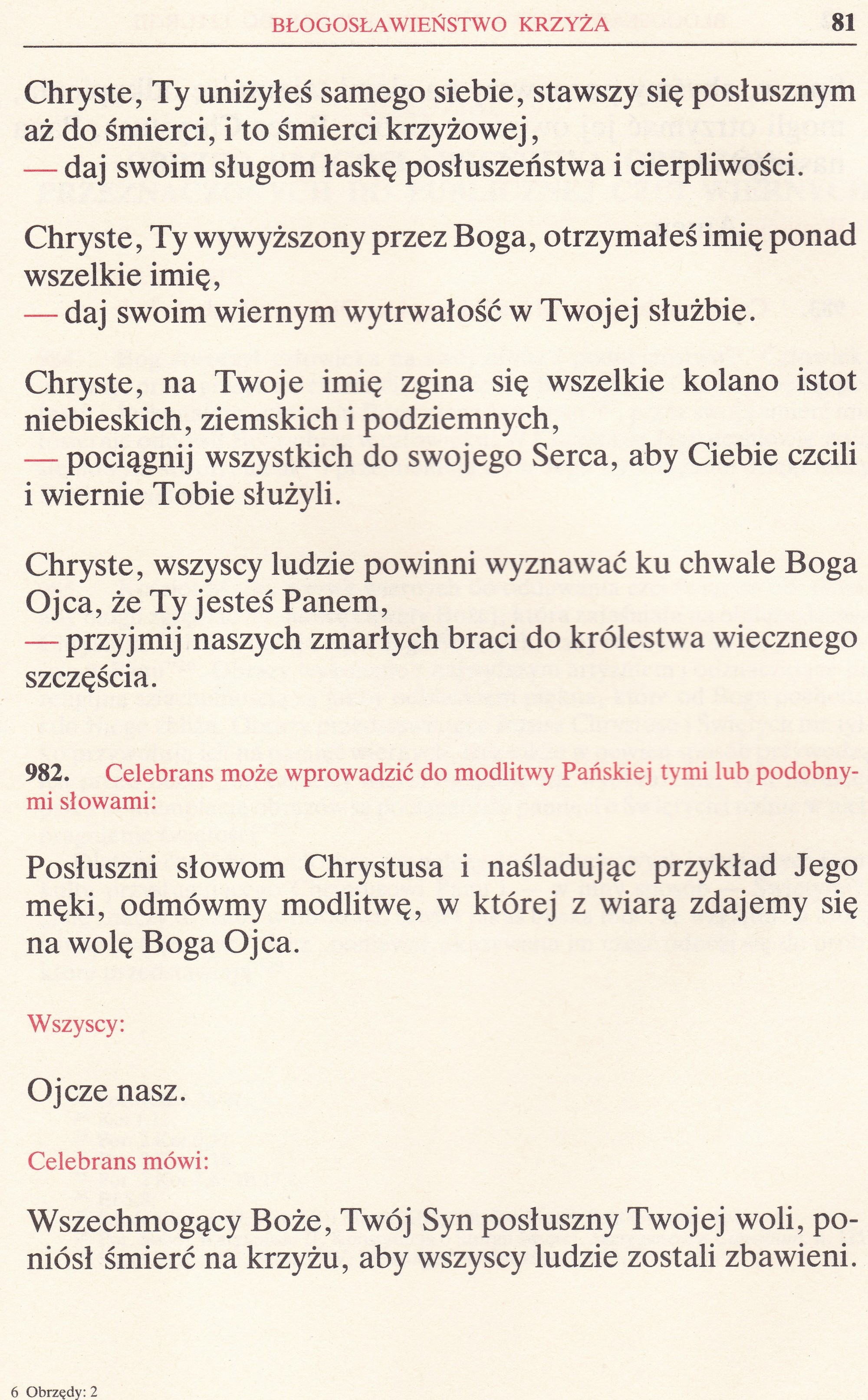 Obrzędy Błogosławieństw