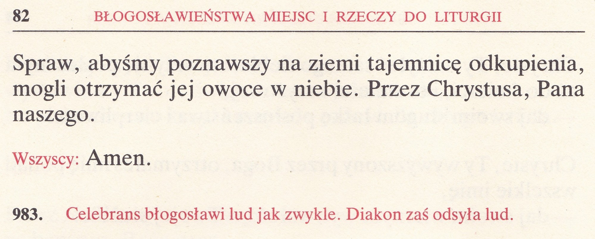 Obrzędy Błogosławieństw