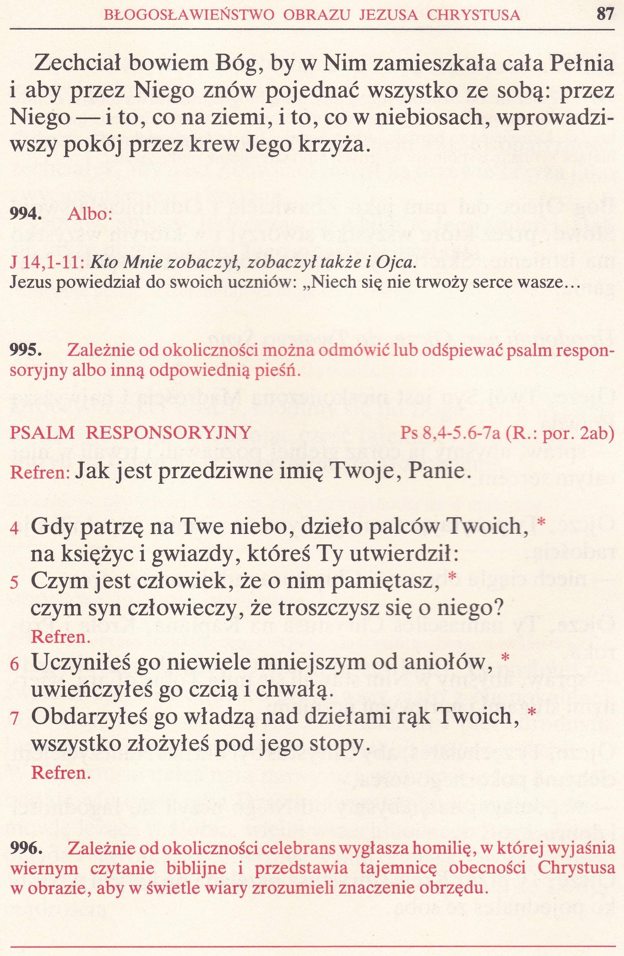Obrzędy Błogosławieństw