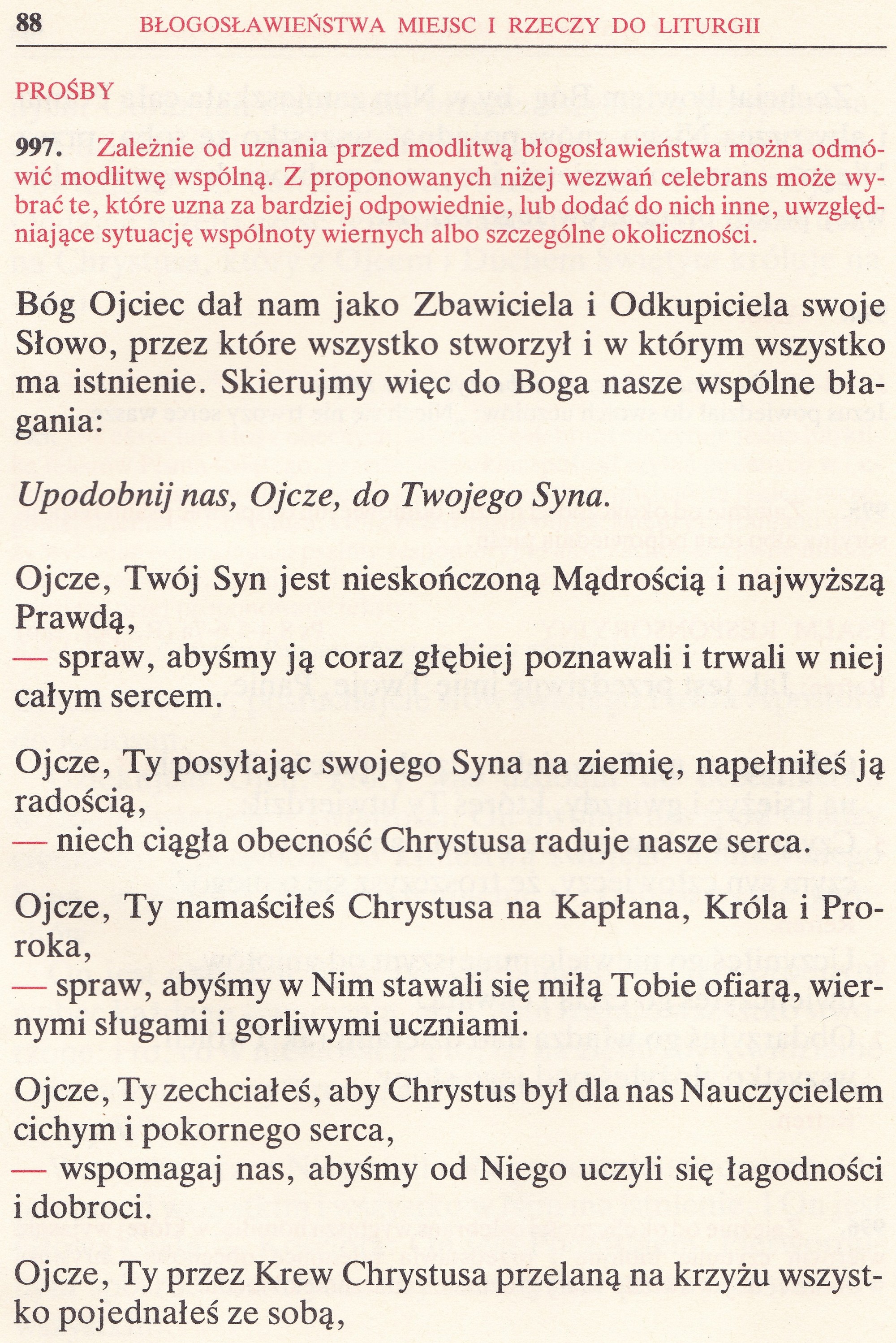 Obrzędy Błogosławieństw