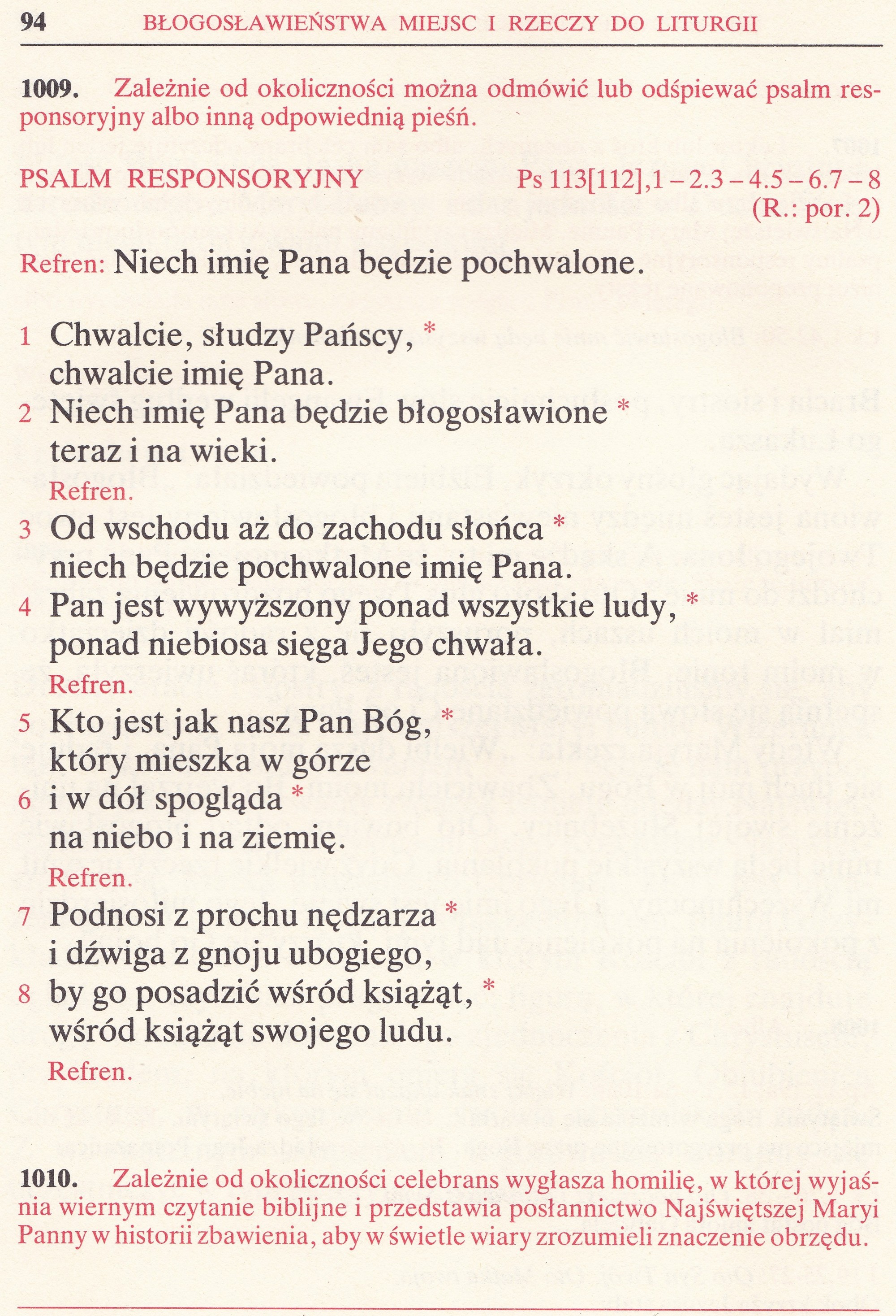 Obrzędy Błogosławieństw