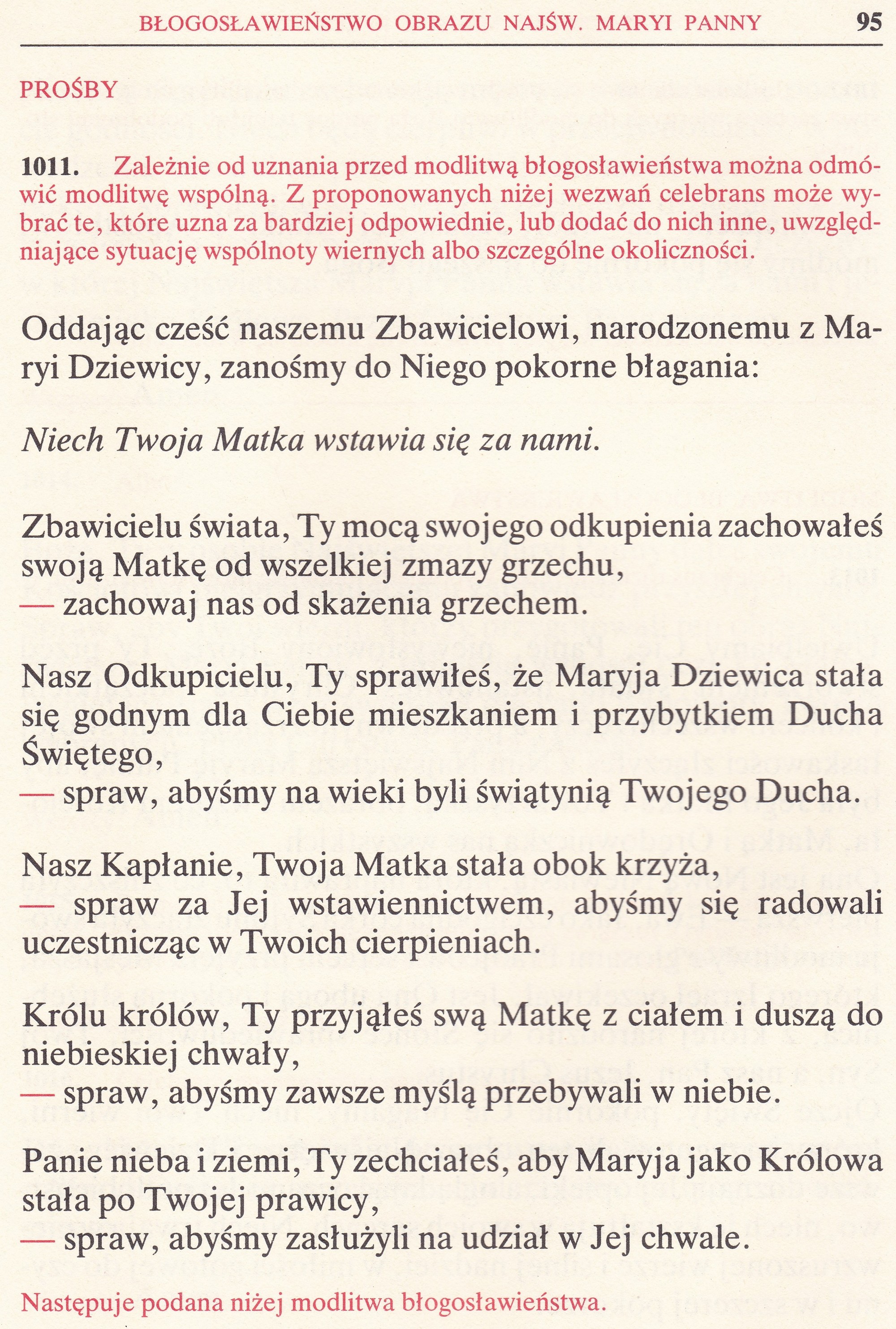 Obrzędy Błogosławieństw