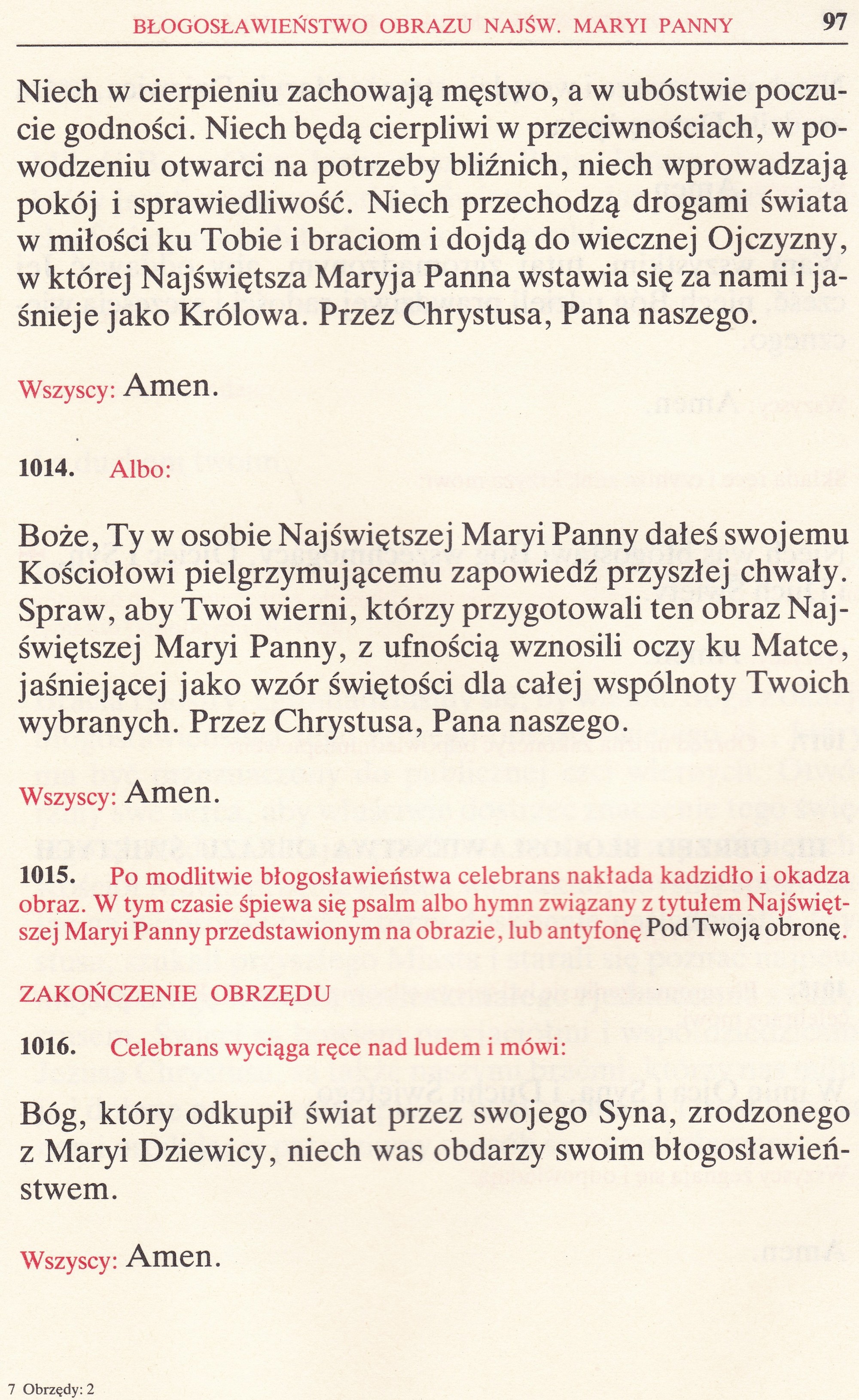 Obrzędy Błogosławieństw