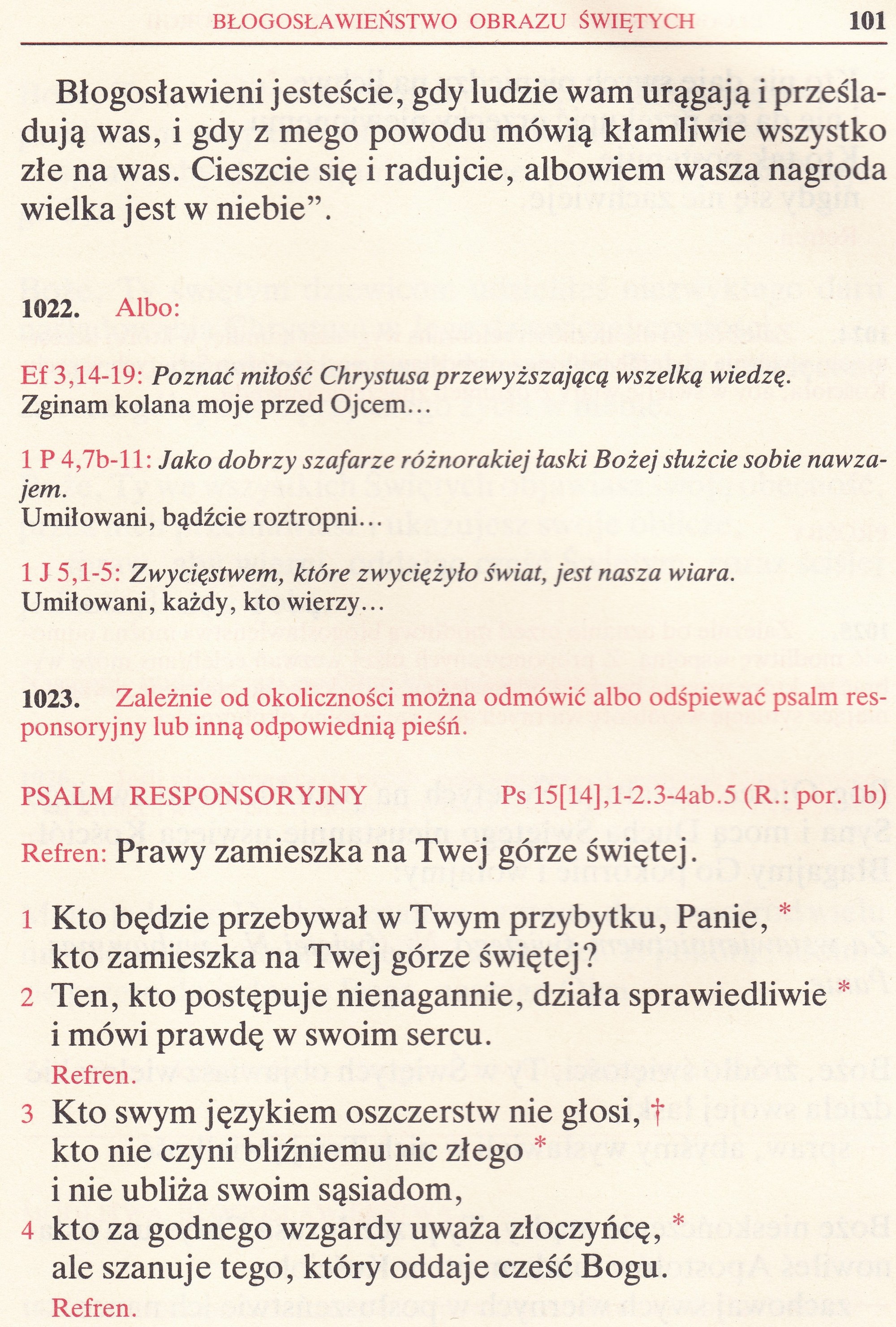 Obrzędy Błogosławieństw