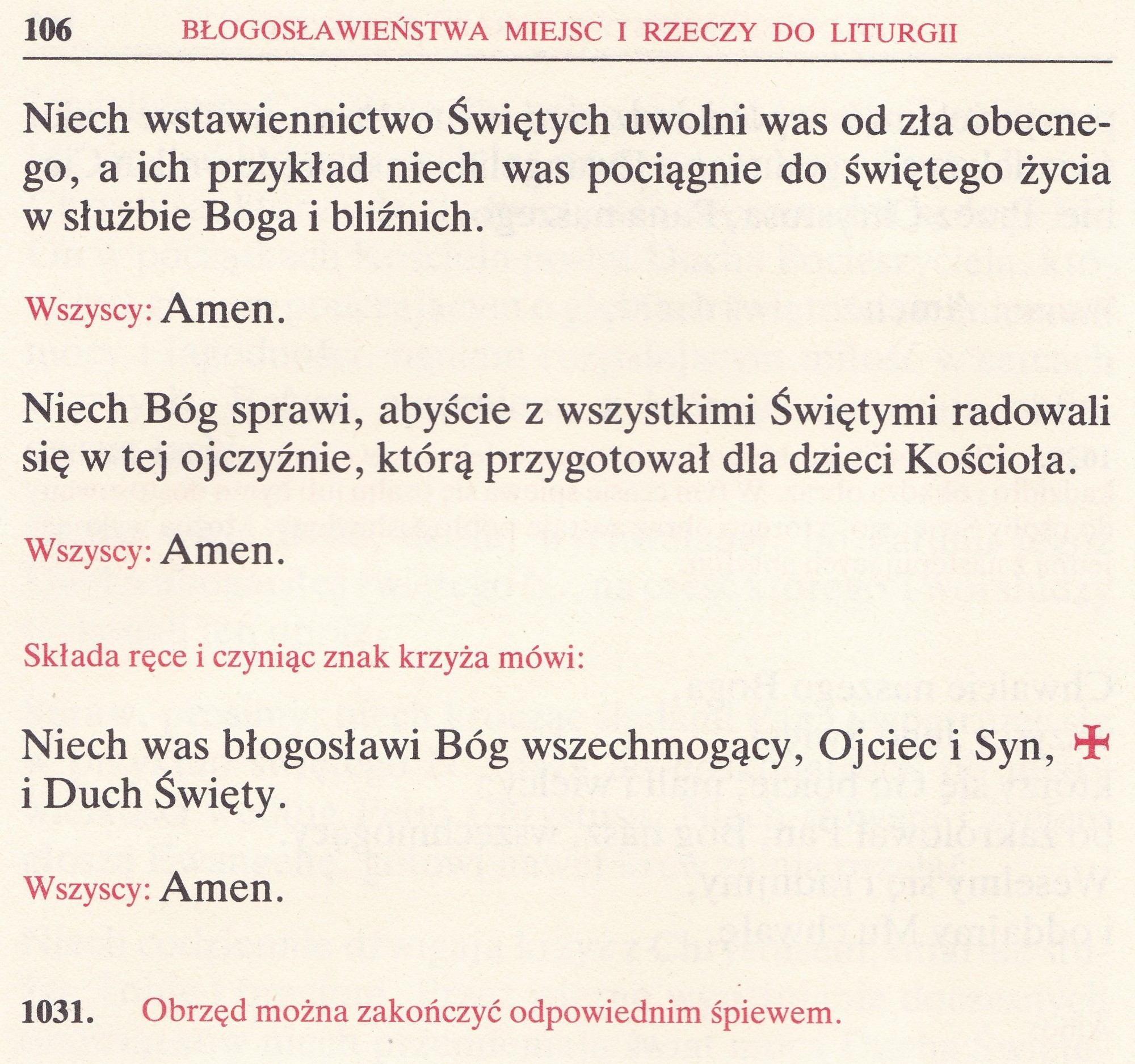 Obrzędy Błogosławieństw