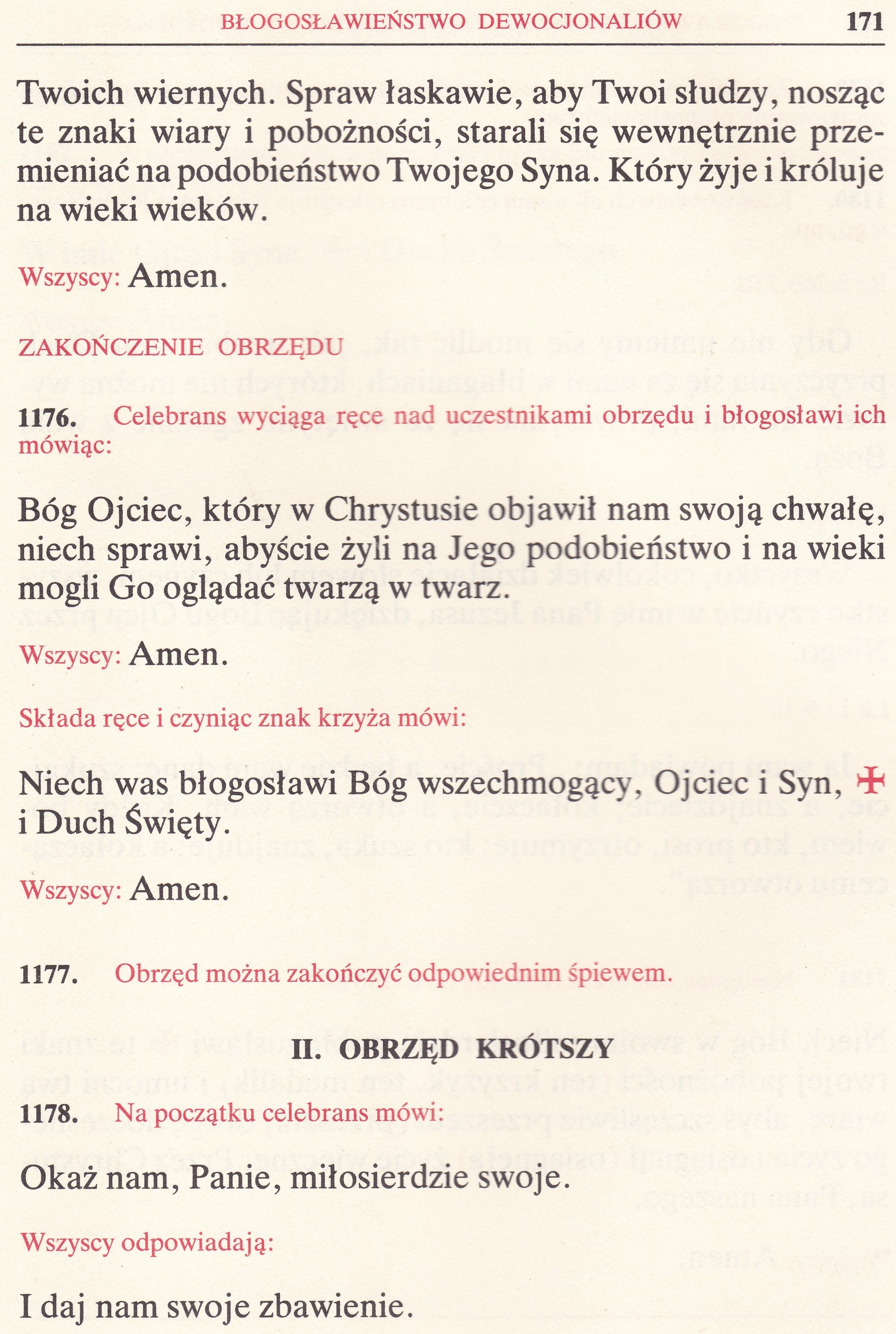Obrzędy Błogosławieństw