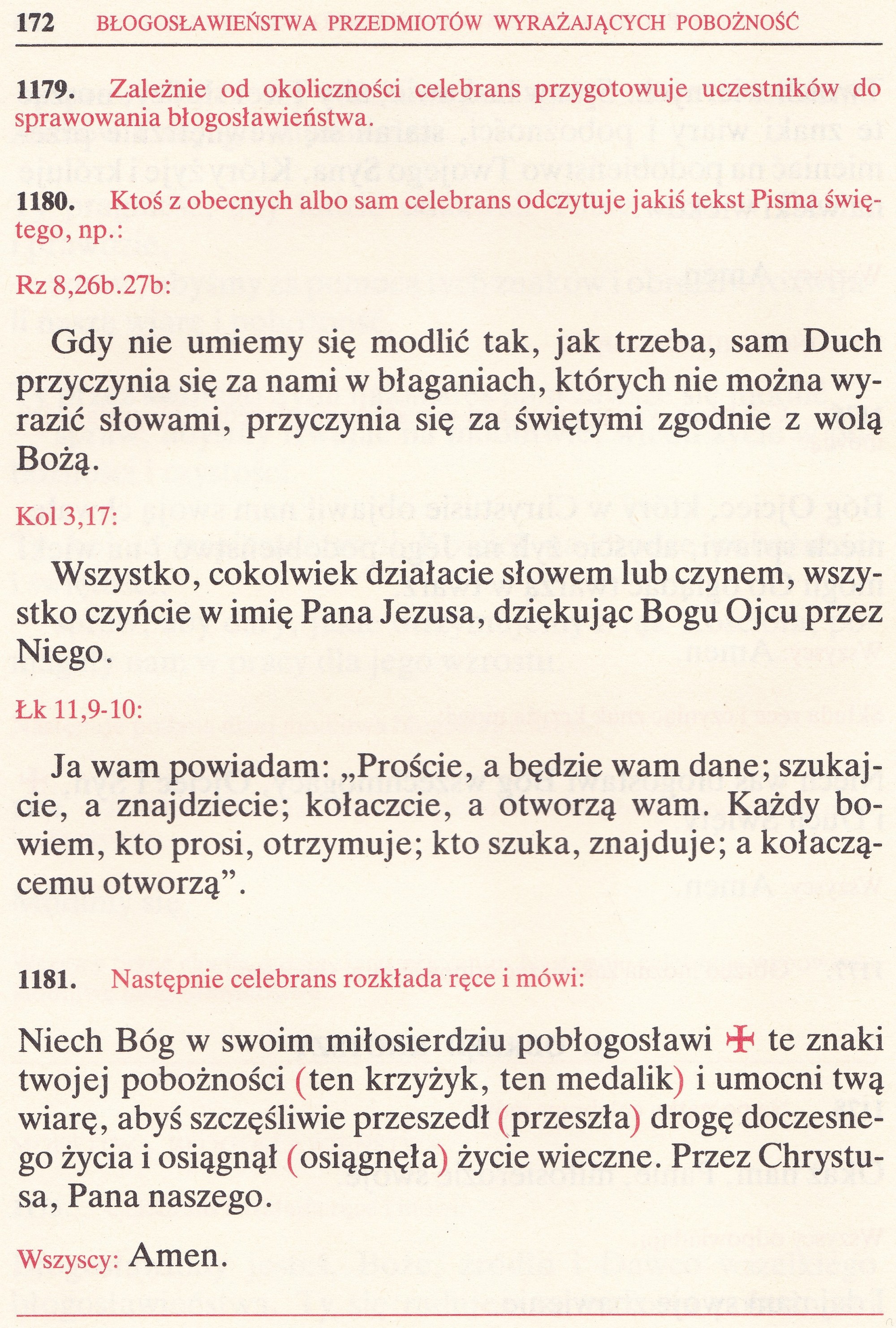 Obrzędy Błogosławieństw