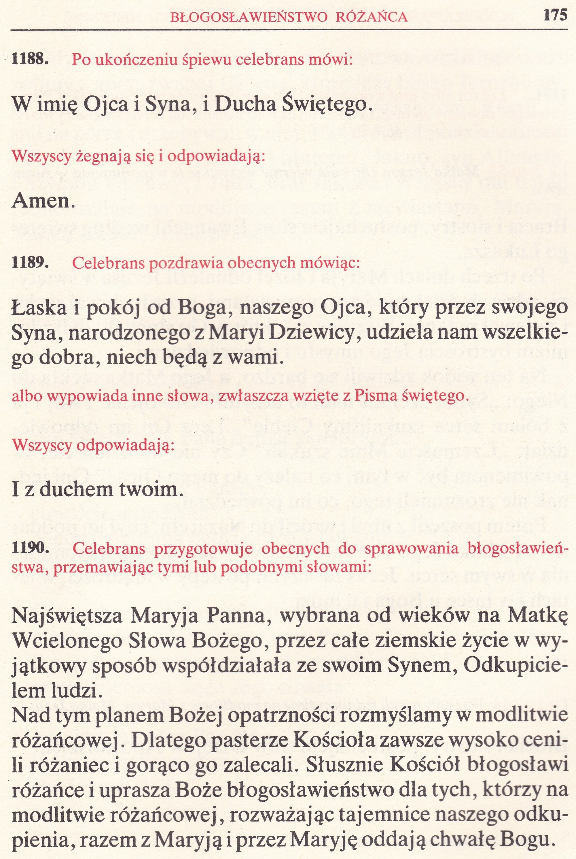 Obrzędy Błogosławieństw