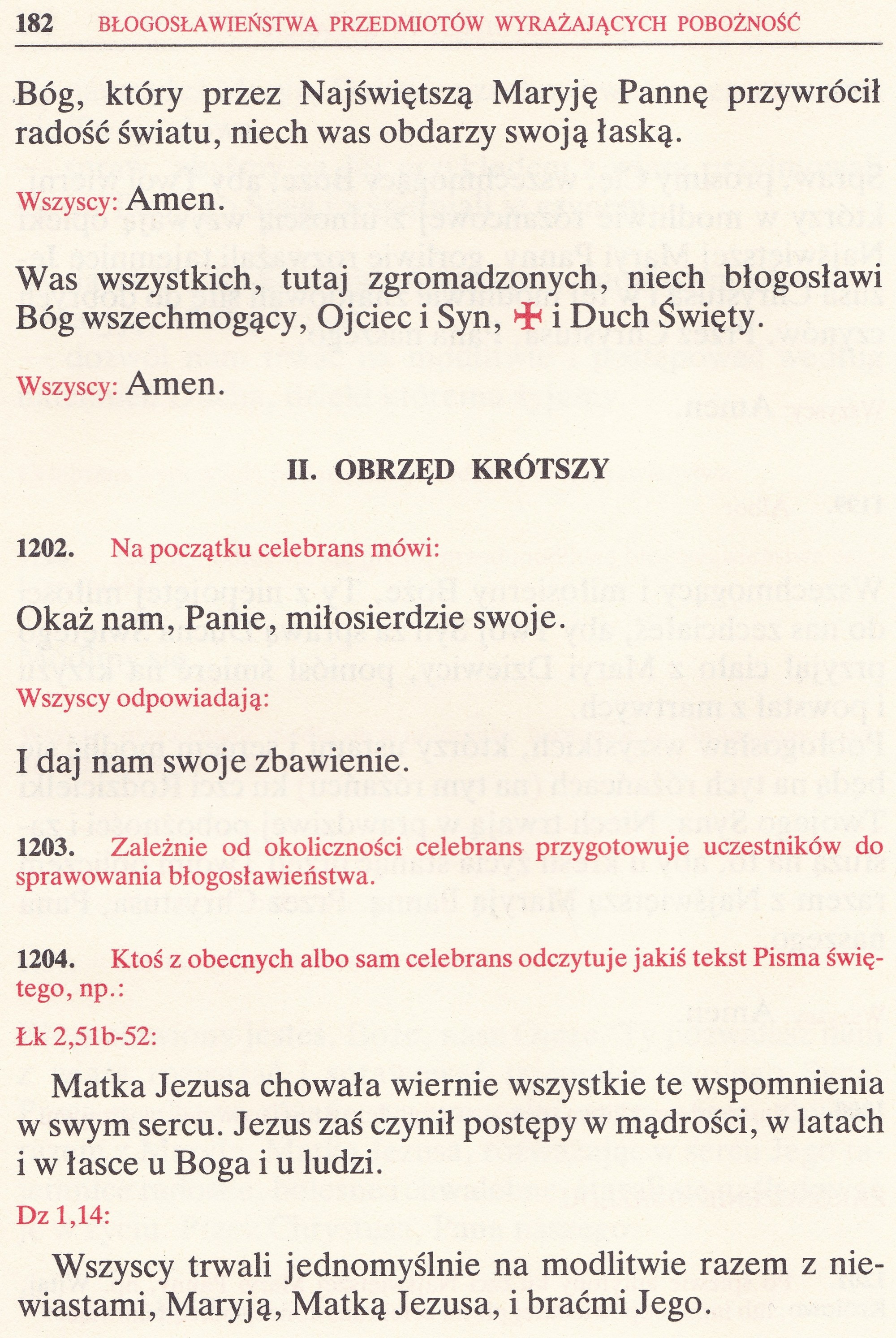 Obrzędy Błogosławieństw