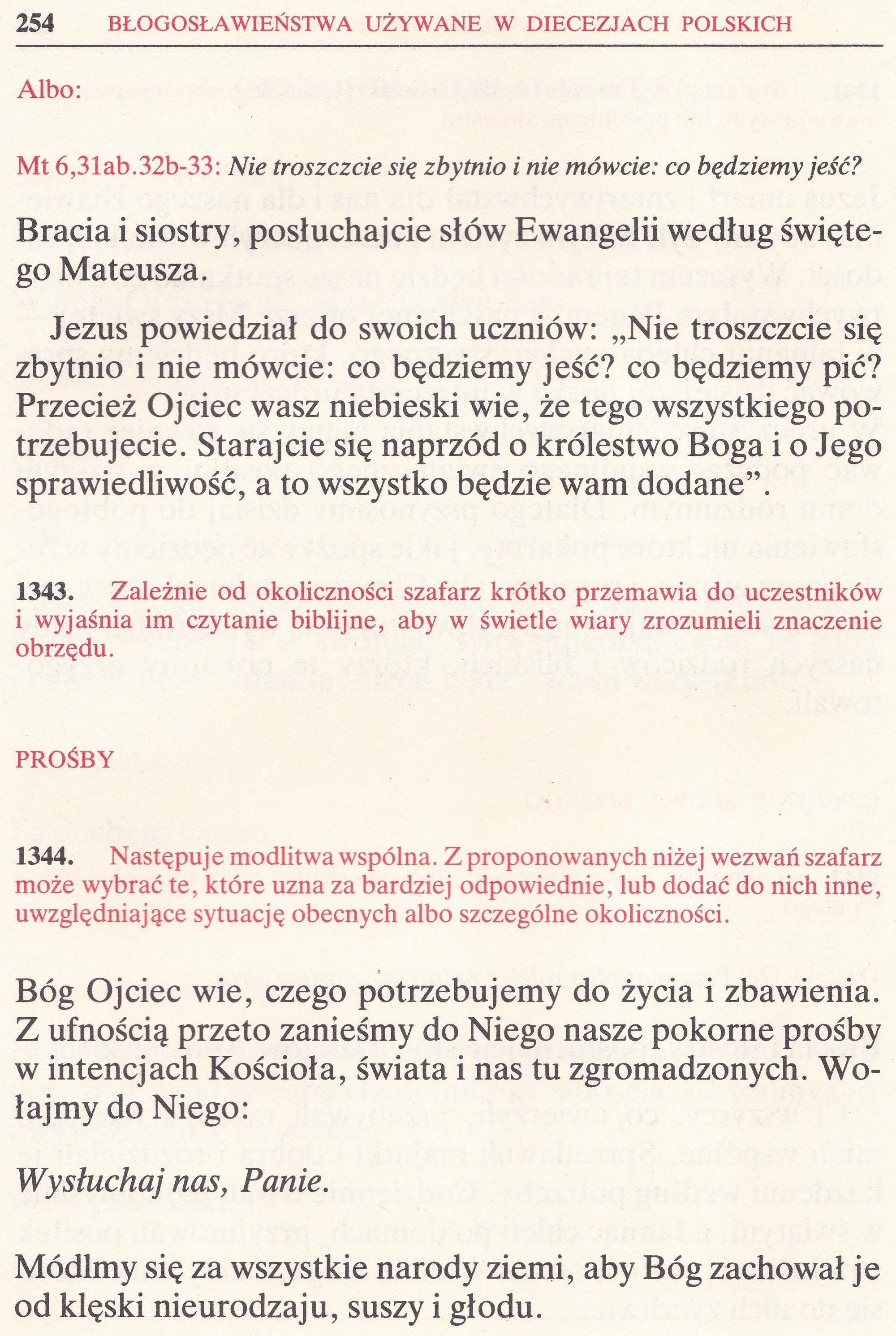 Obrzędy Błogosławieństw
