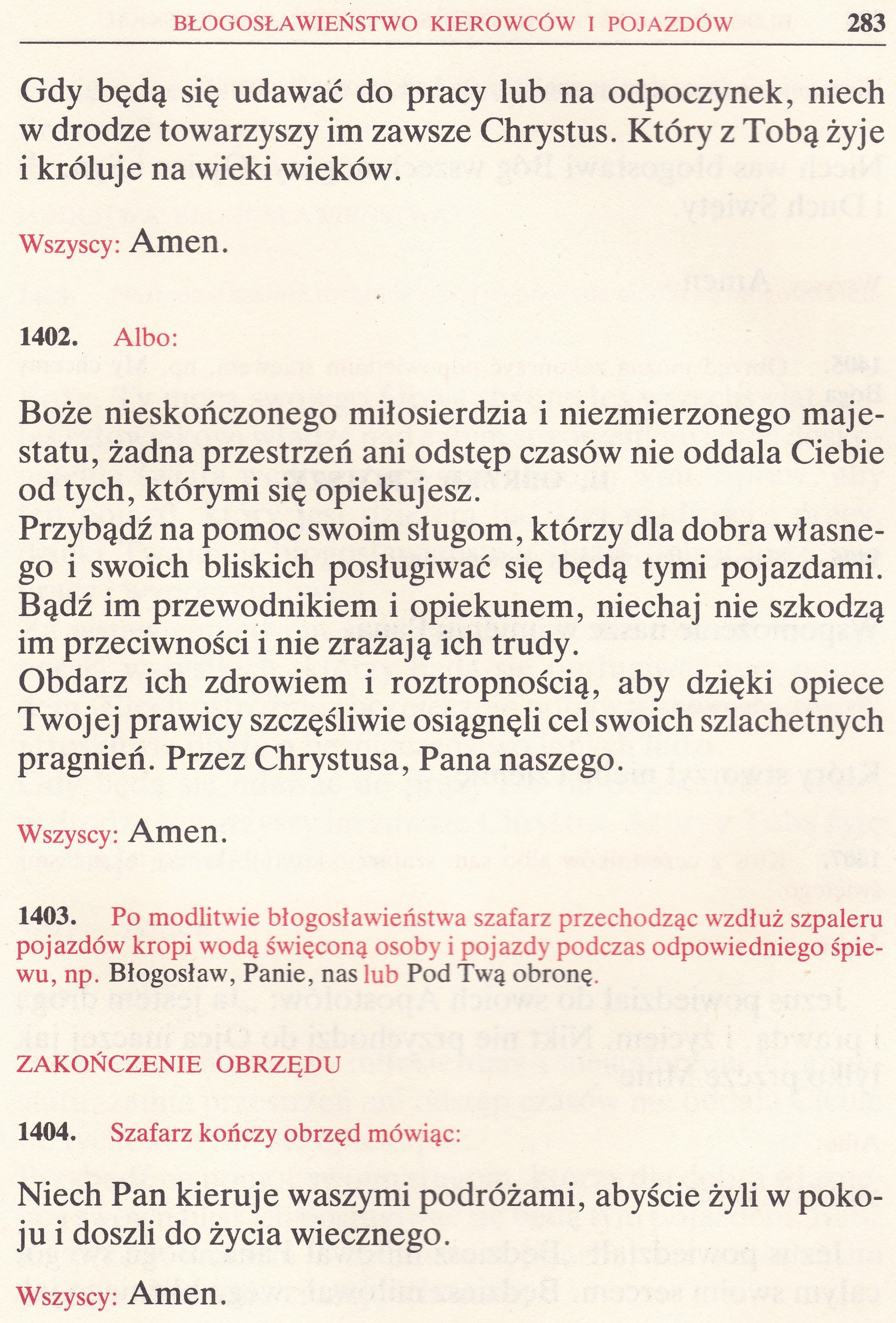 Obrzędy Błogosławieństw