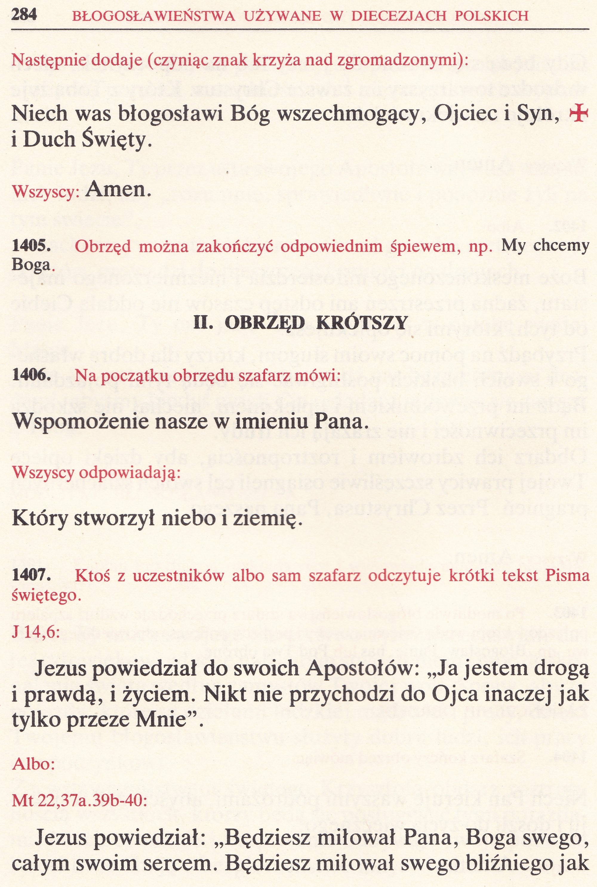 Obrzędy Błogosławieństw