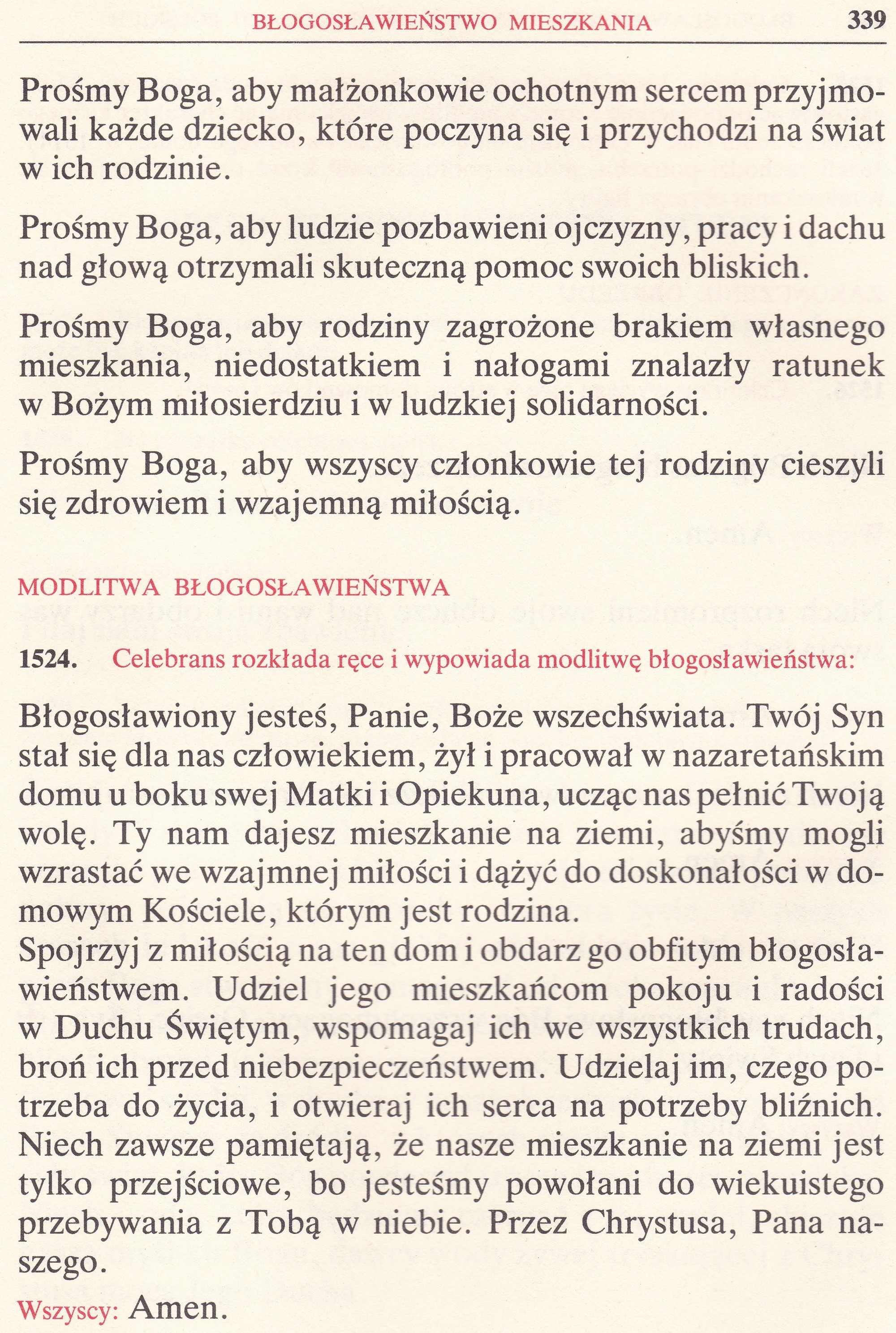 Obrzędy Błogosławieństw