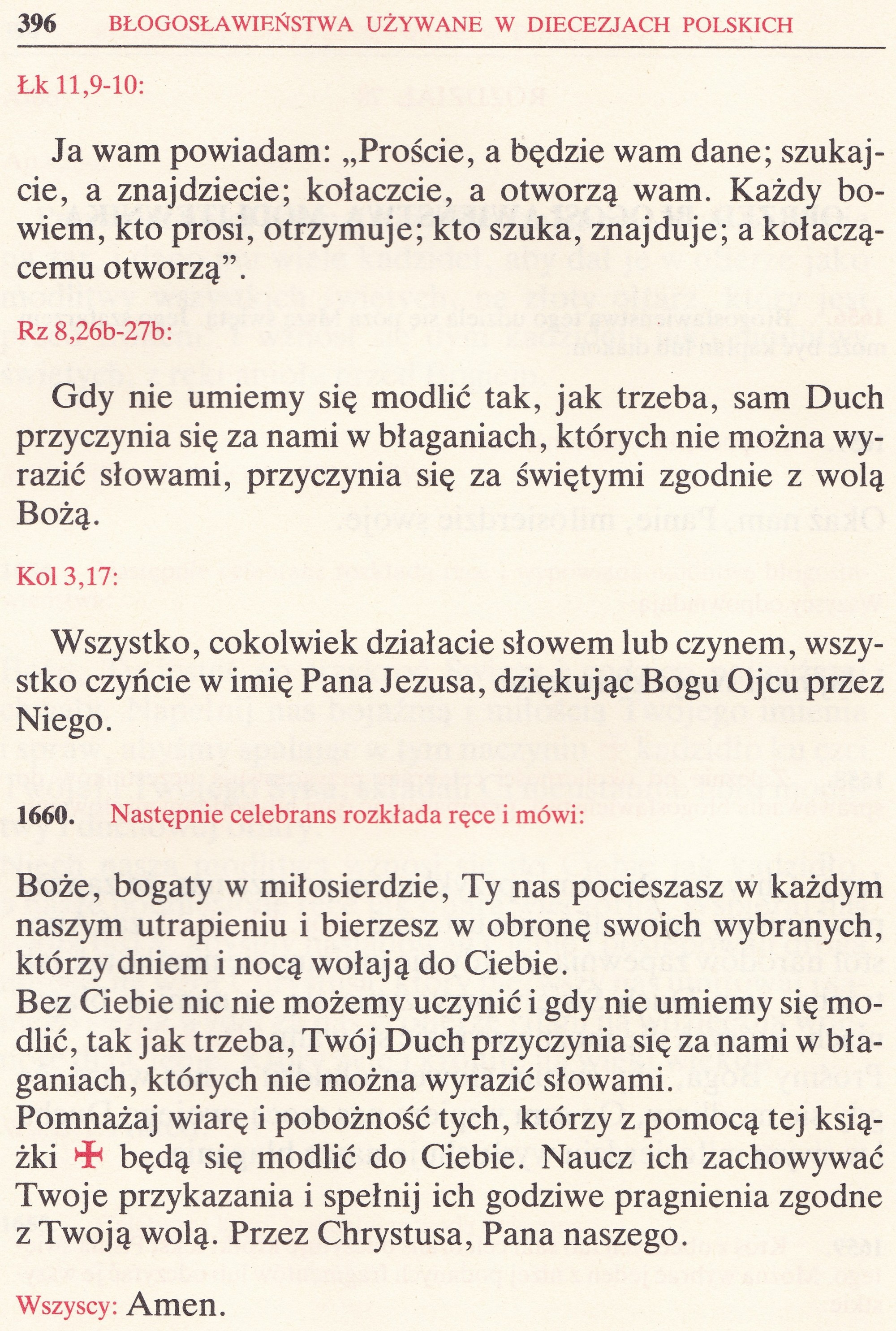 Obrzędy Błogosławieństw