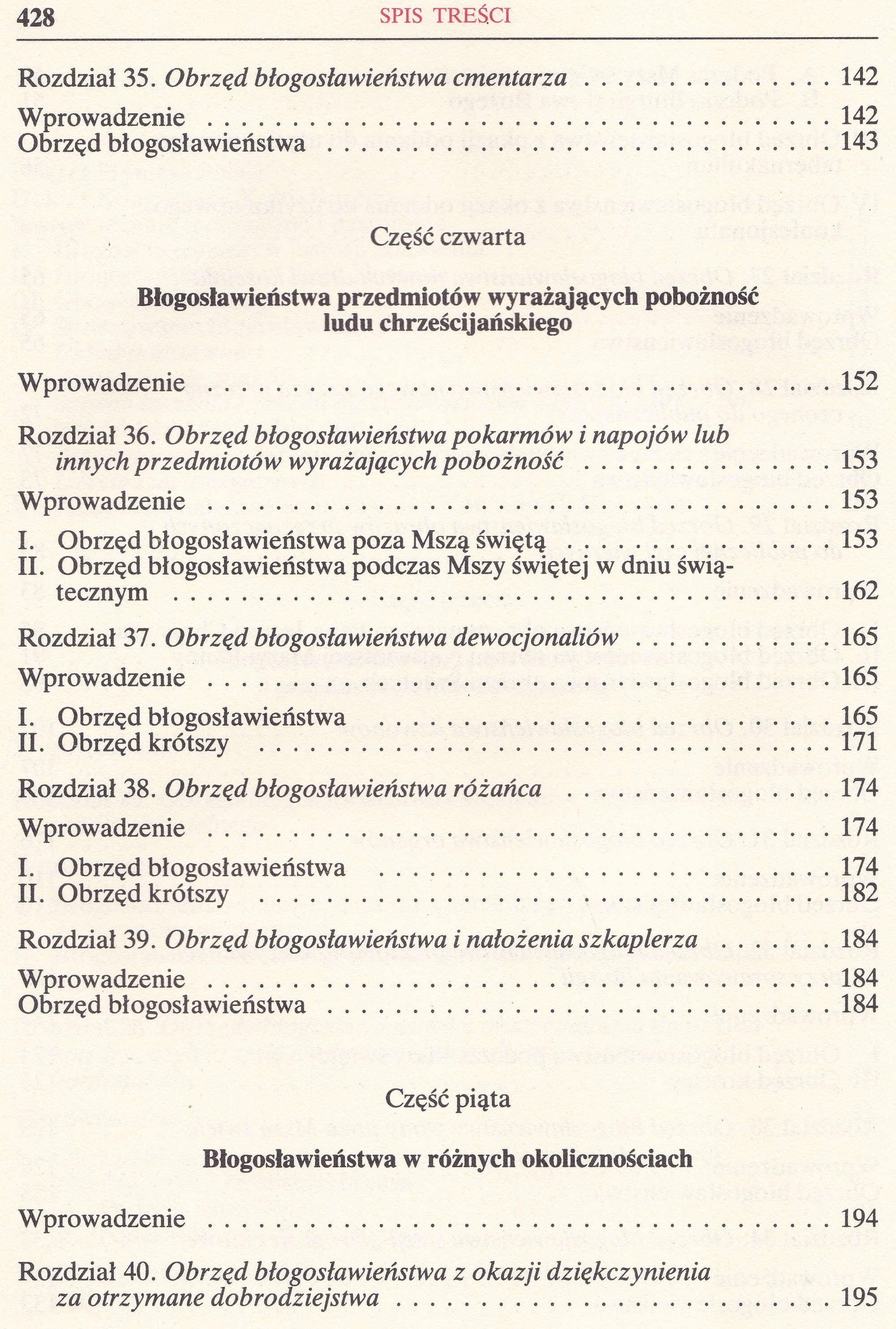 Obrzędy Błogosławieństw
