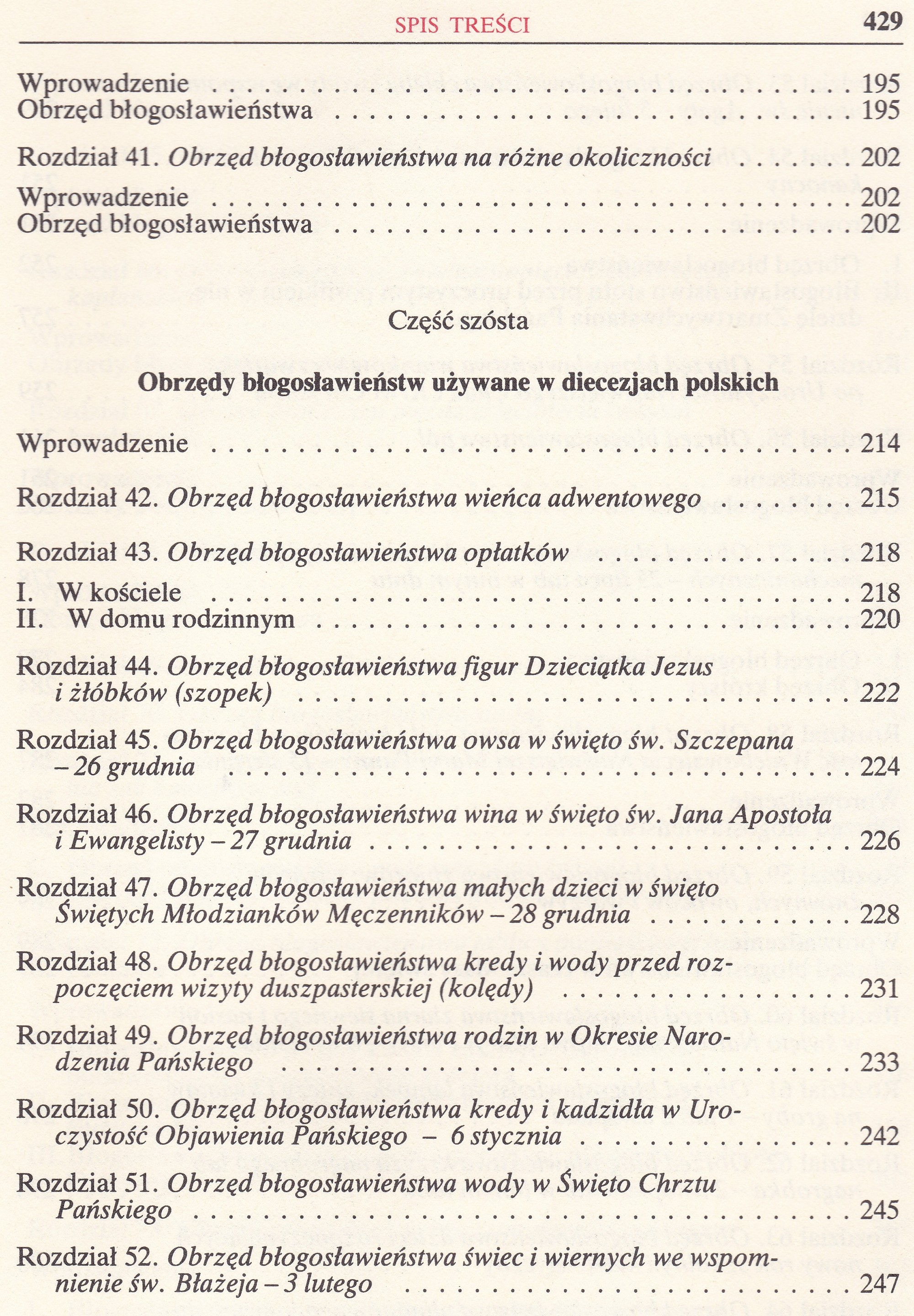 Obrzędy Błogosławieństw