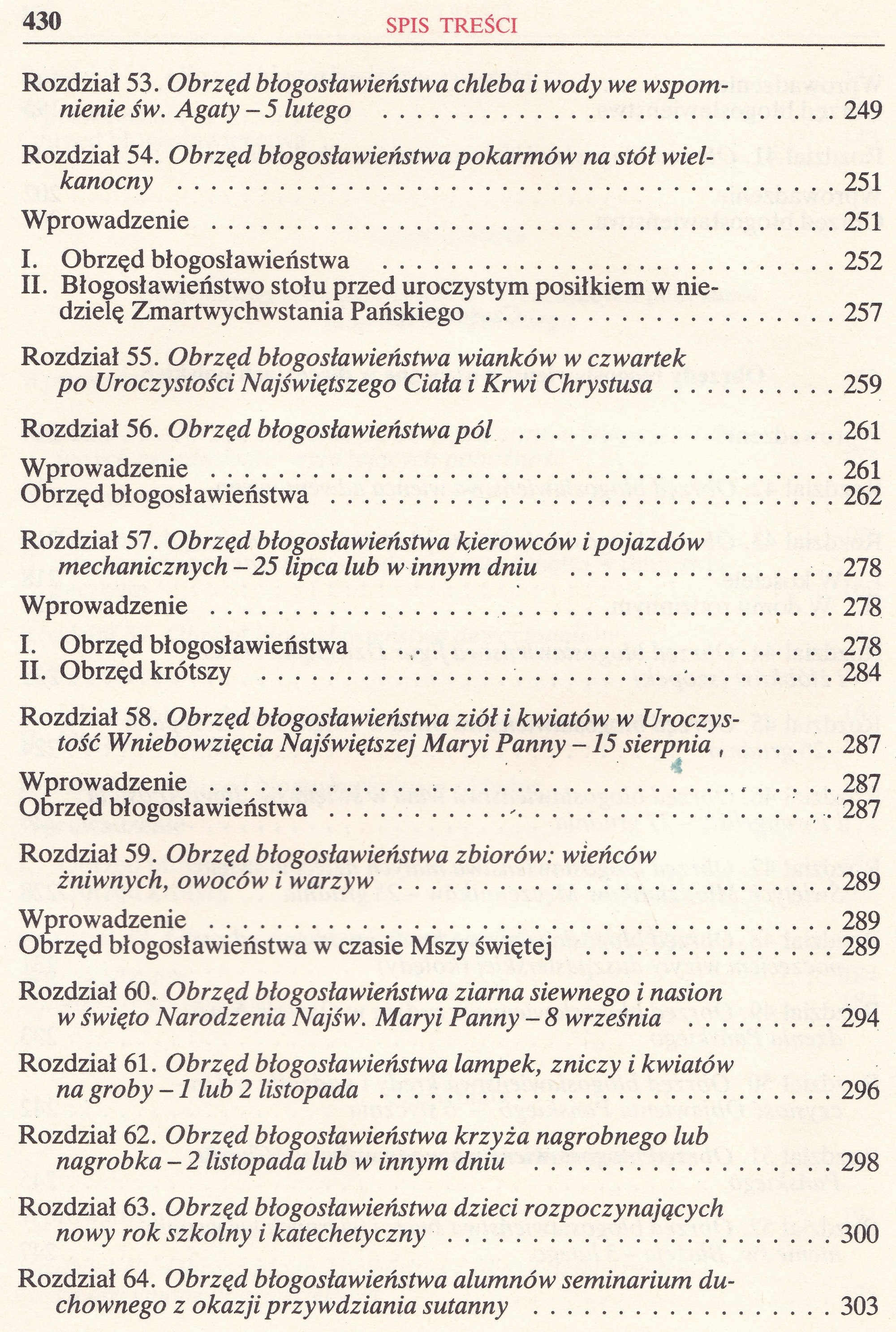 Obrzędy Błogosławieństw
