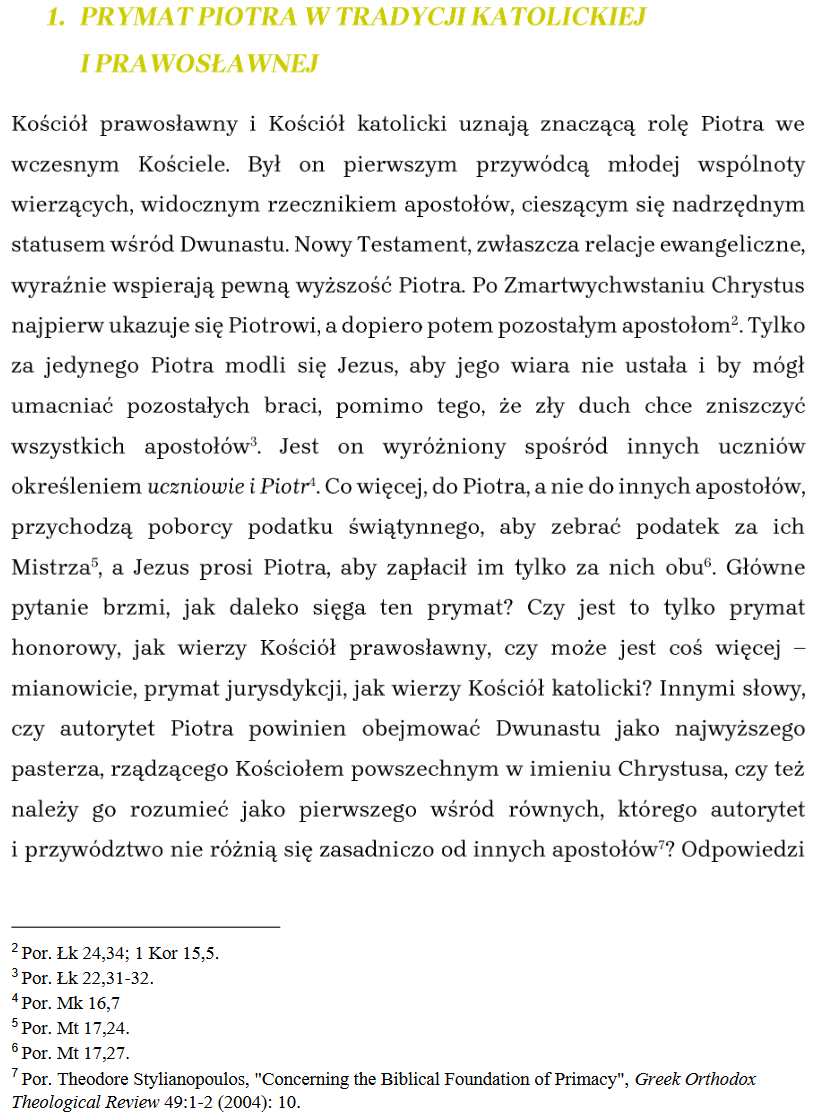 Prymat Apostoła Piotra