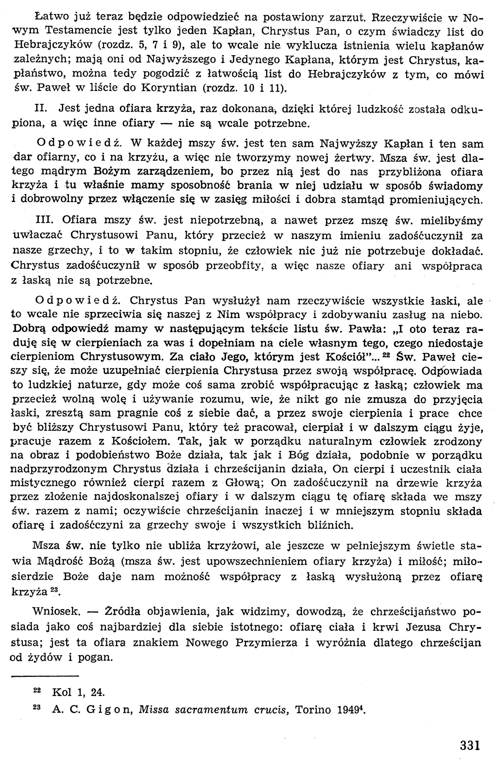 Dogmatyka Katolicka, Sakramenty Święte, Eucharystia