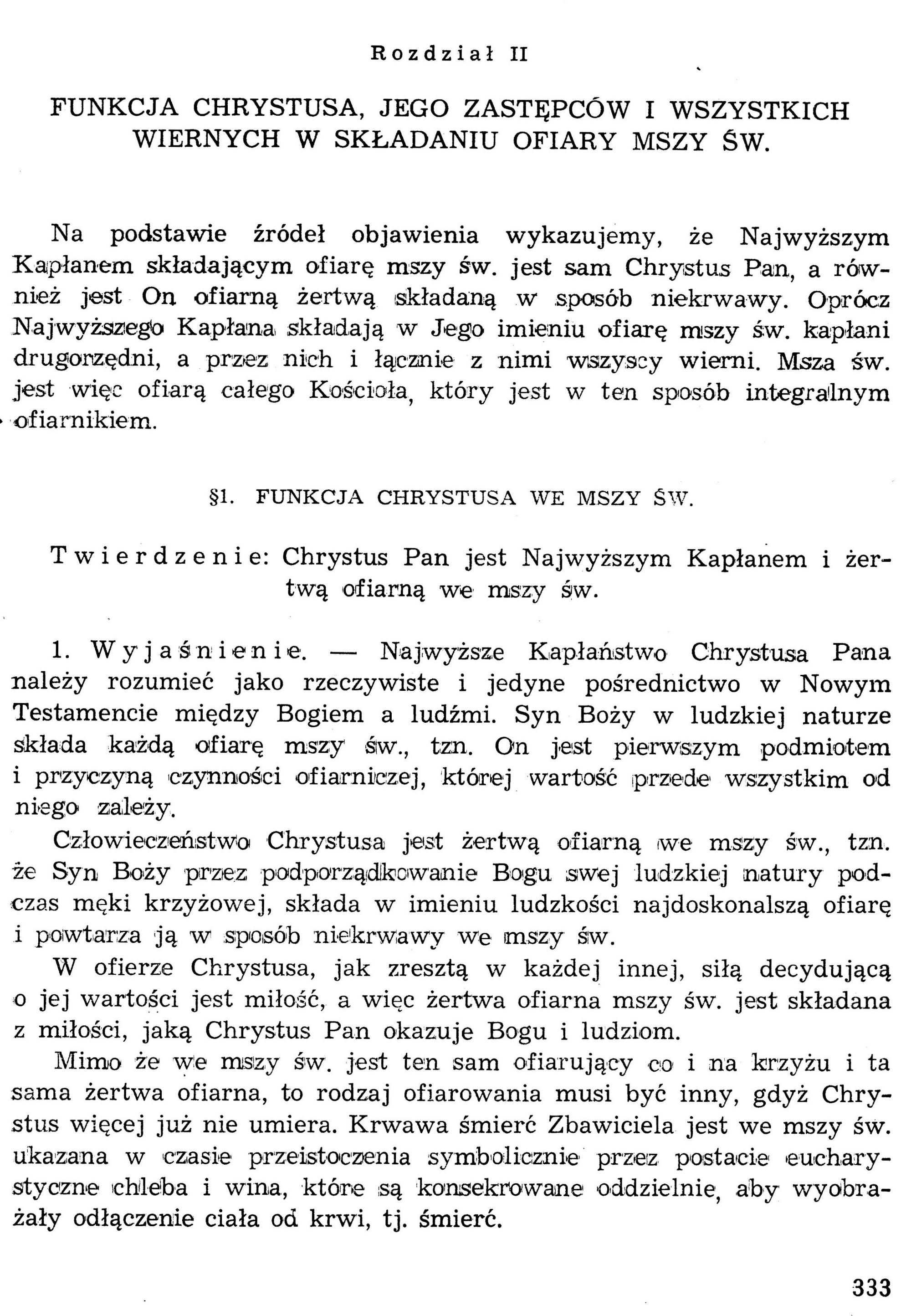 Dogmatyka Katolicka, Sakramenty Święte, Eucharystia